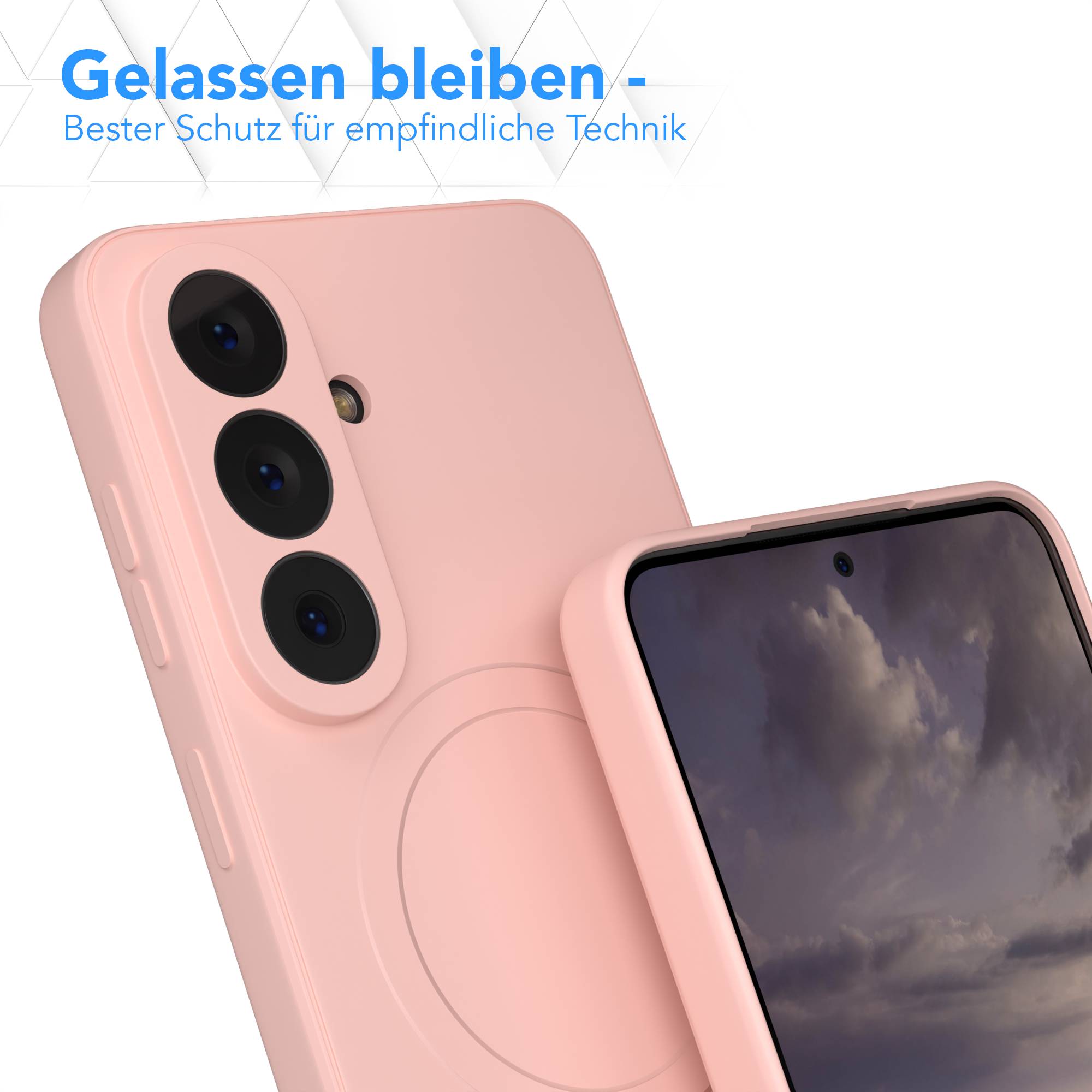 Samsung Galaxy S26 MagSafe Silikonhülle mit Kameraschutz und magnetischer Funktion