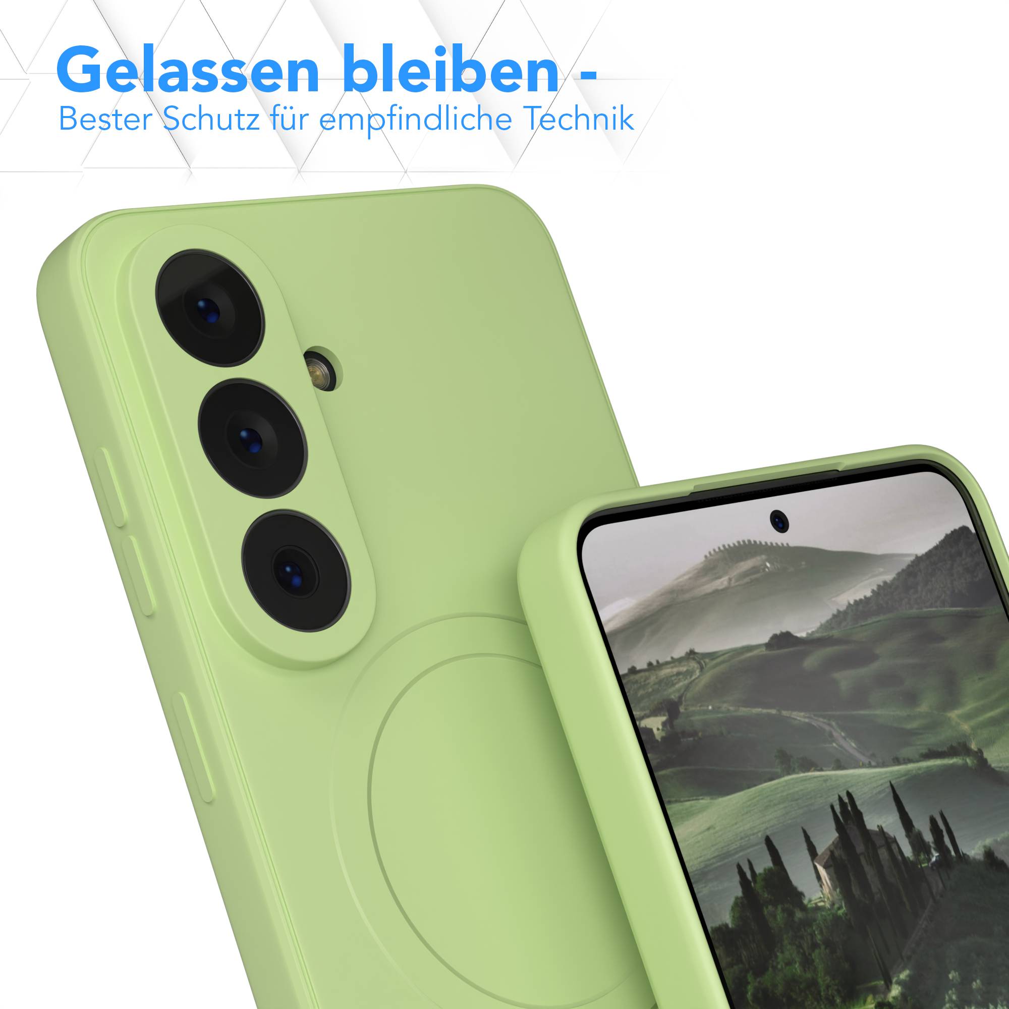 Samsung Galaxy S26 MagSafe Silikonhülle mit Kameraschutz und magnetischer Funktion
