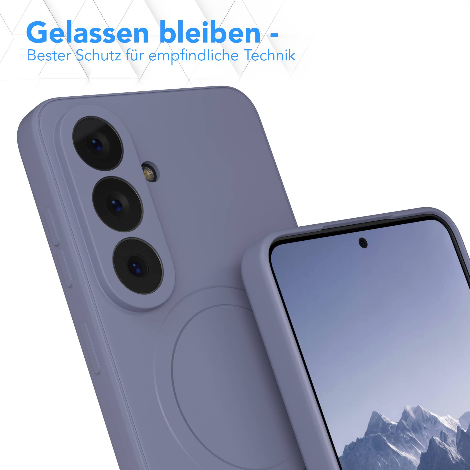 Samsung Galaxy S26 MagSafe Silikonhülle mit Kameraschutz und magnetischer Funktion