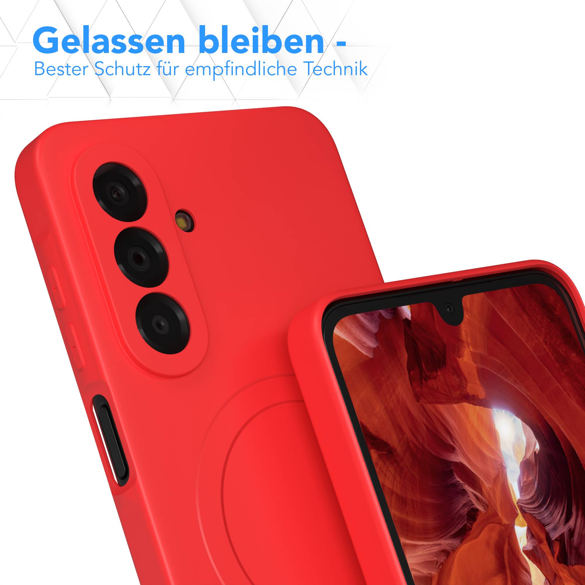 Samsung Galaxy A17 MagSafe Silikonhülle mit Kameraschutz von EAZY CASE
