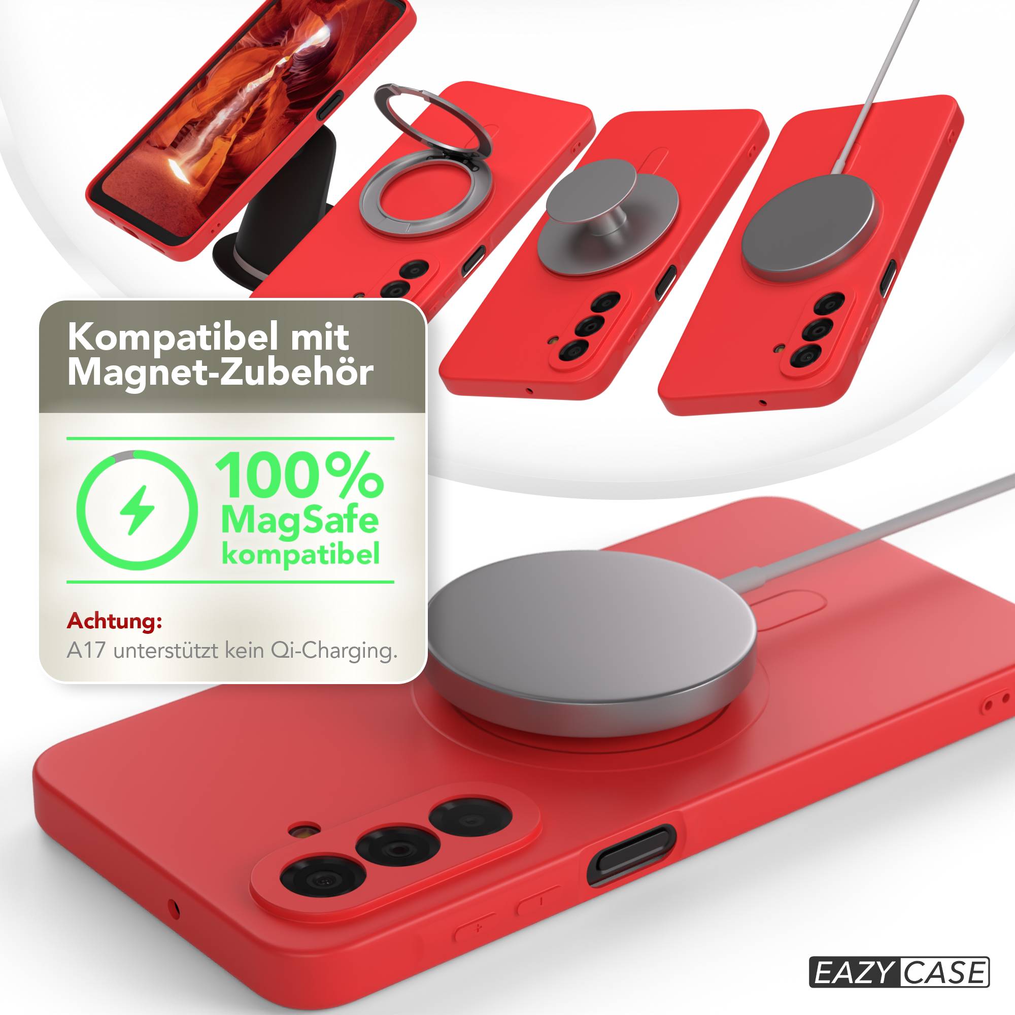 Samsung Galaxy A17 MagSafe Silikonhülle mit Kameraschutz von EAZY CASE
