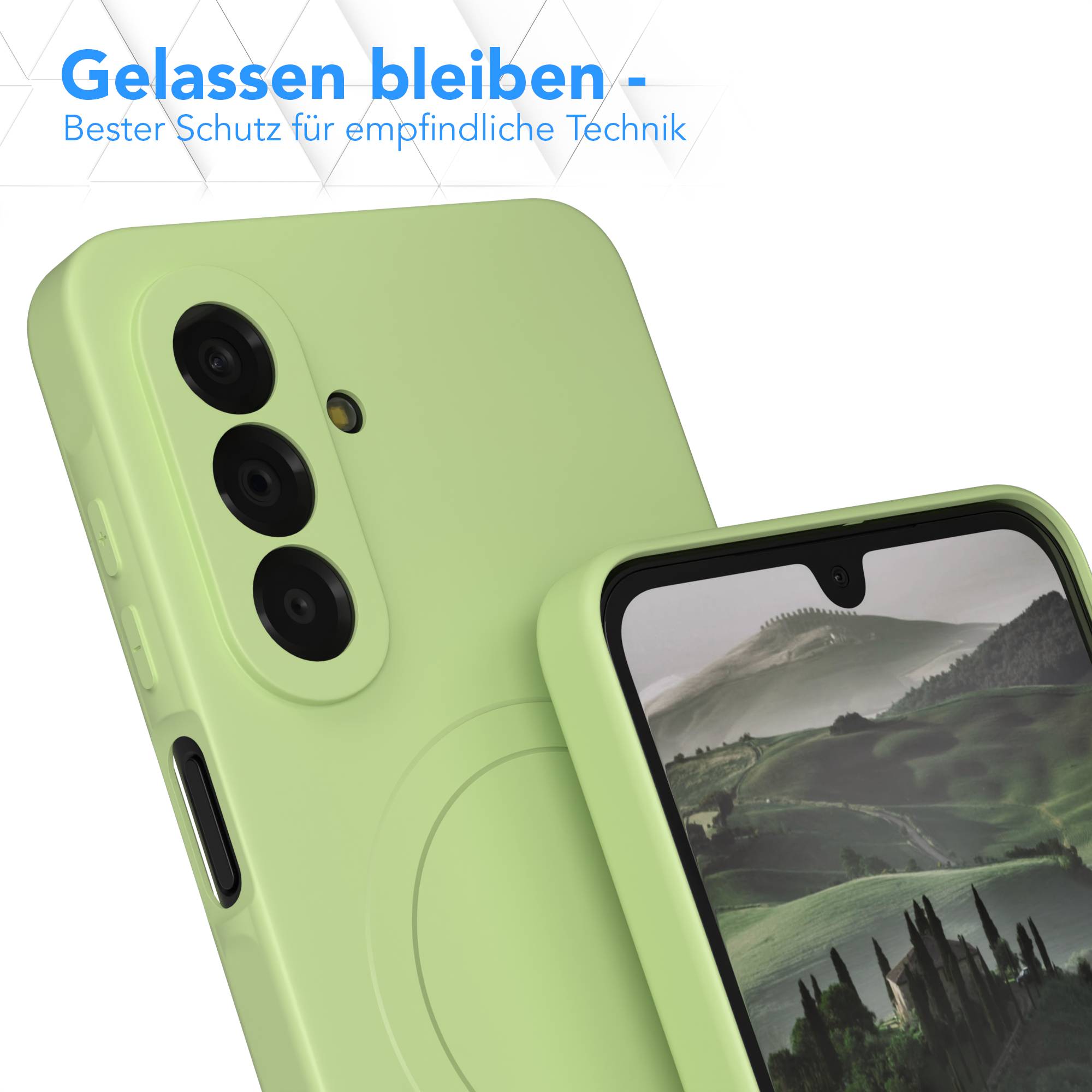 Samsung Galaxy A17 MagSafe Silikonhülle mit Kameraschutz von EAZY CASE