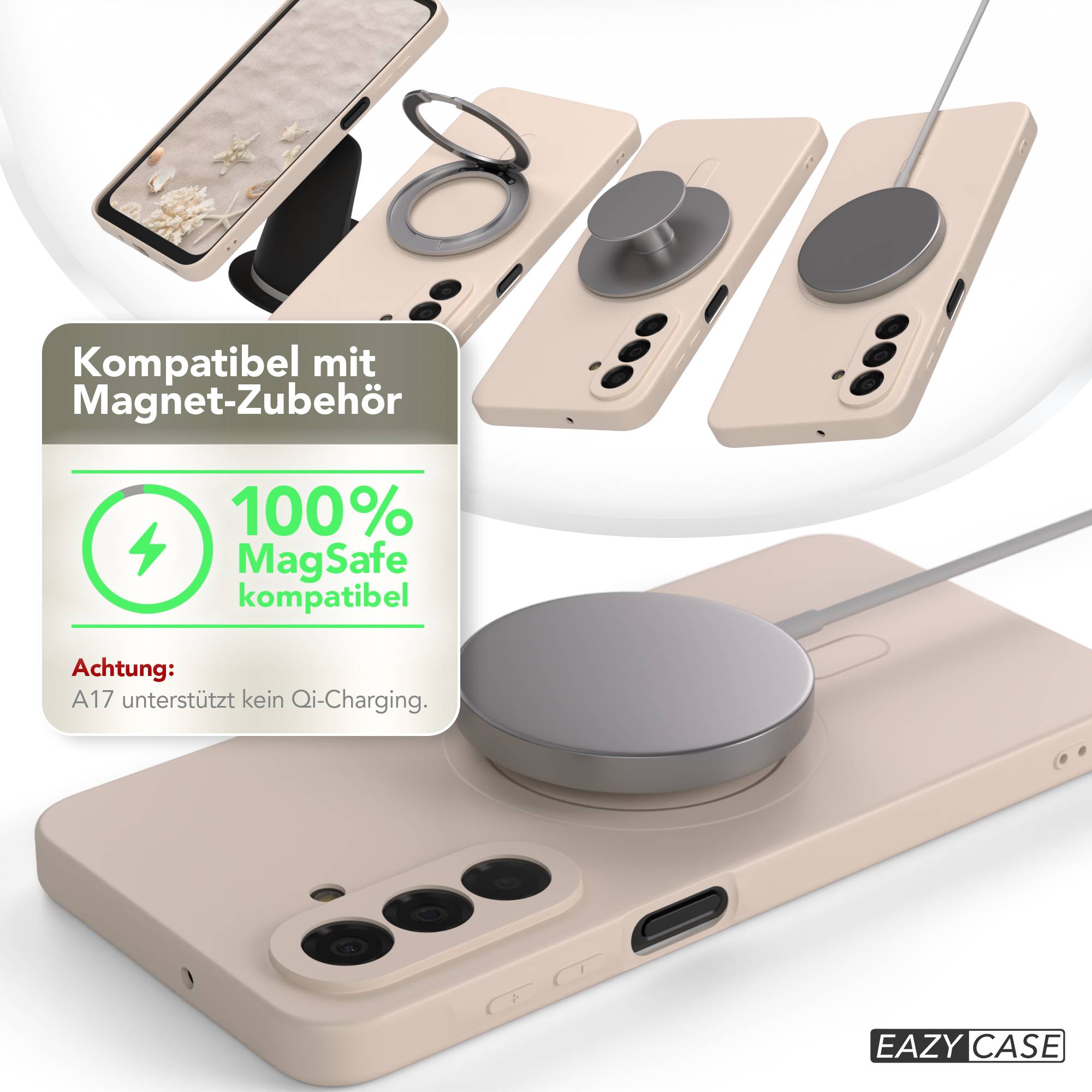 Samsung Galaxy A17 MagSafe Silikonhülle mit Kameraschutz von EAZY CASE