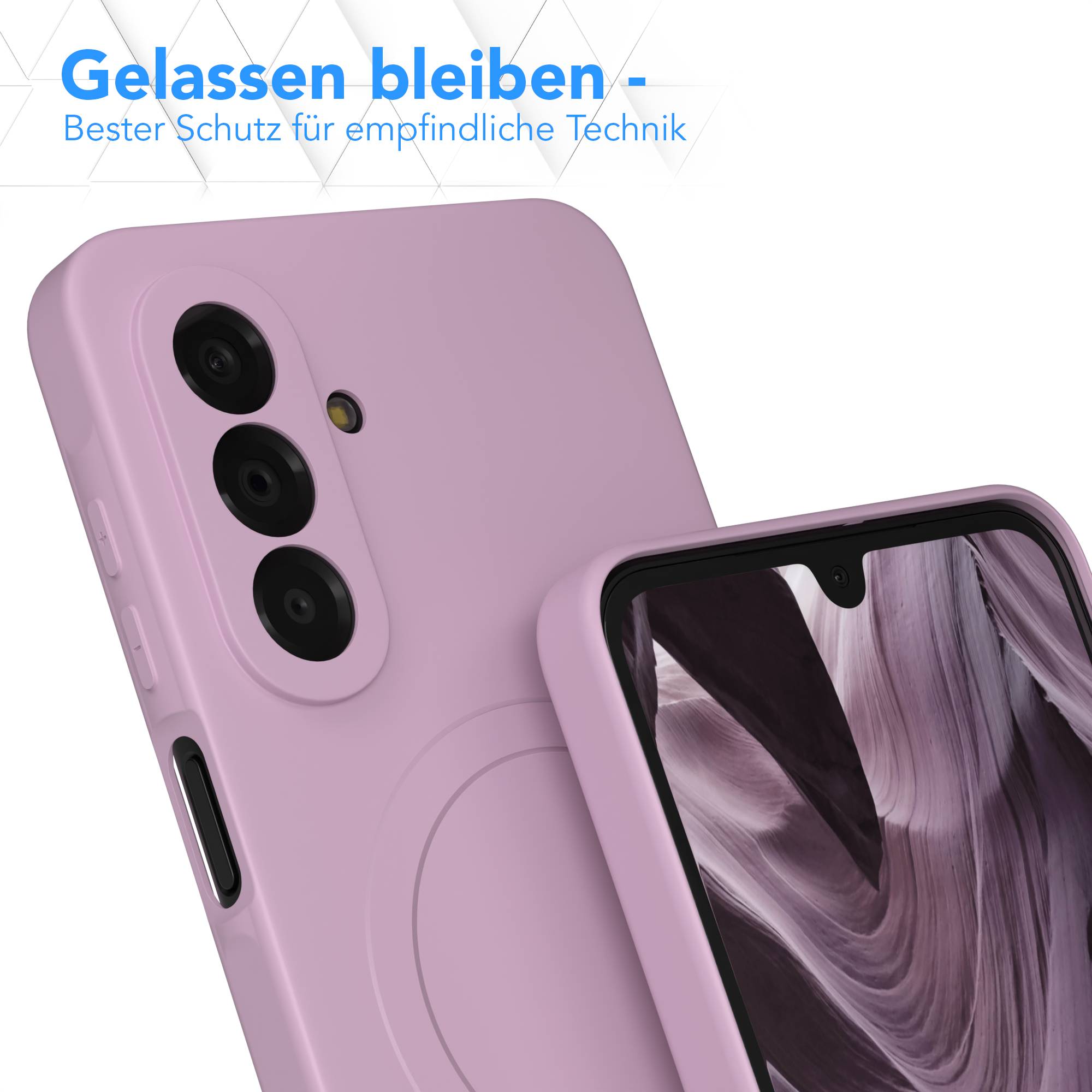 Samsung Galaxy A17 MagSafe Silikonhülle mit Kameraschutz von EAZY CASE