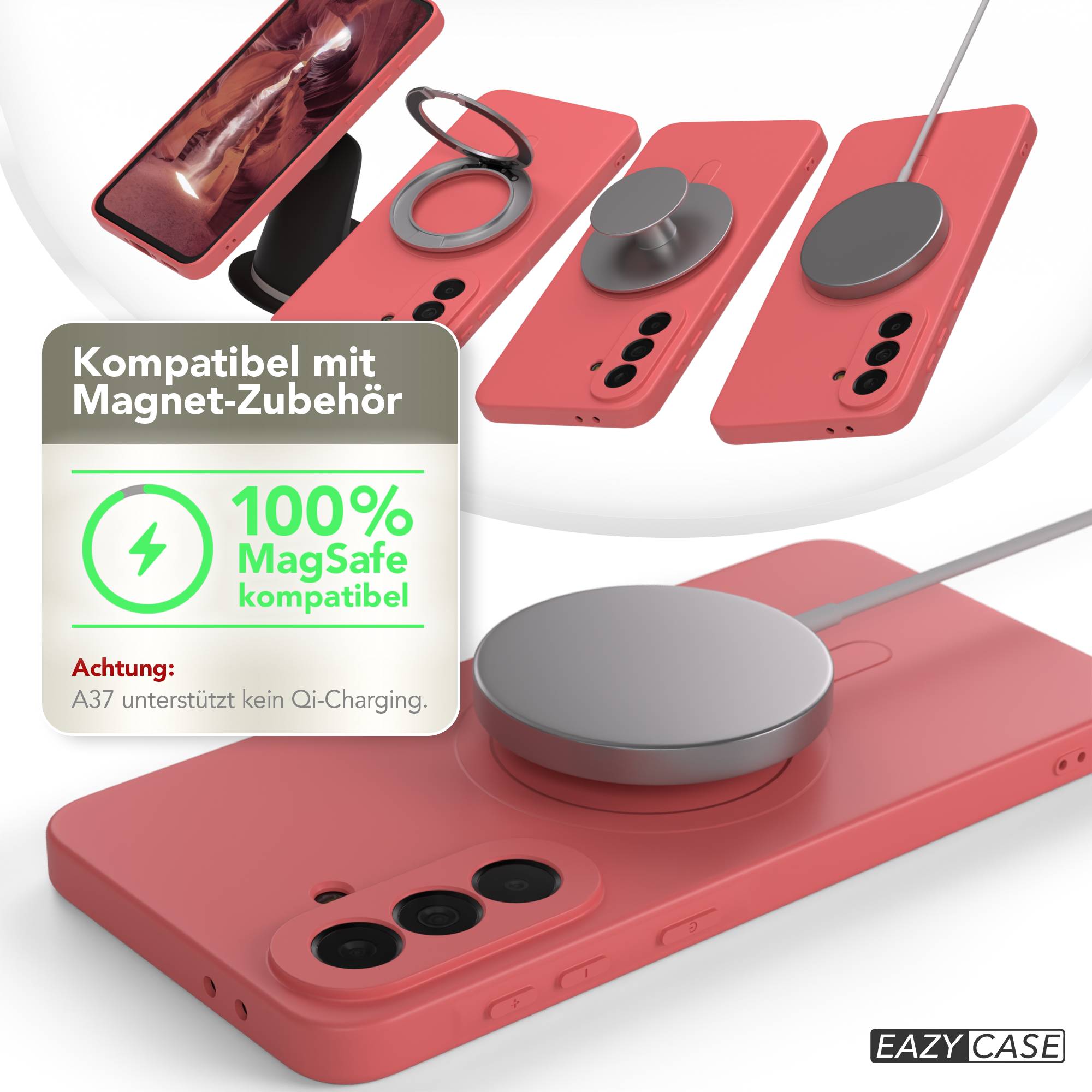 Samsung Galaxy A37 MagSafe Silikonhülle mit Kameraschutz von EAZY CASE