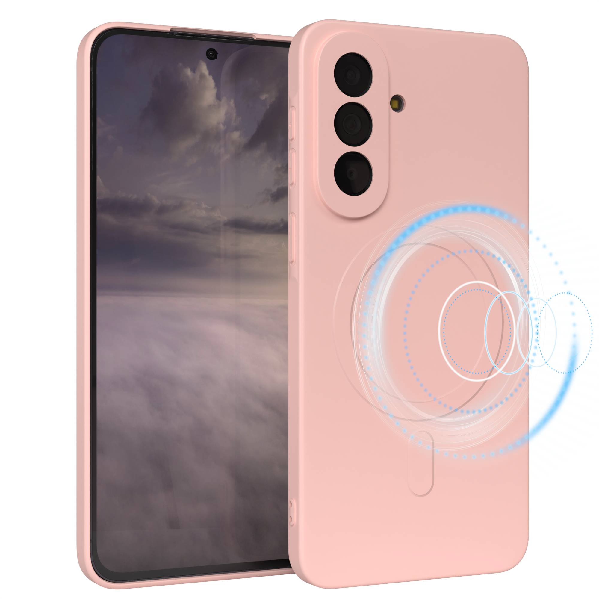 Samsung Galaxy A57 MagSafe Silikonhülle mit Kameraschutz von EAZY CASE