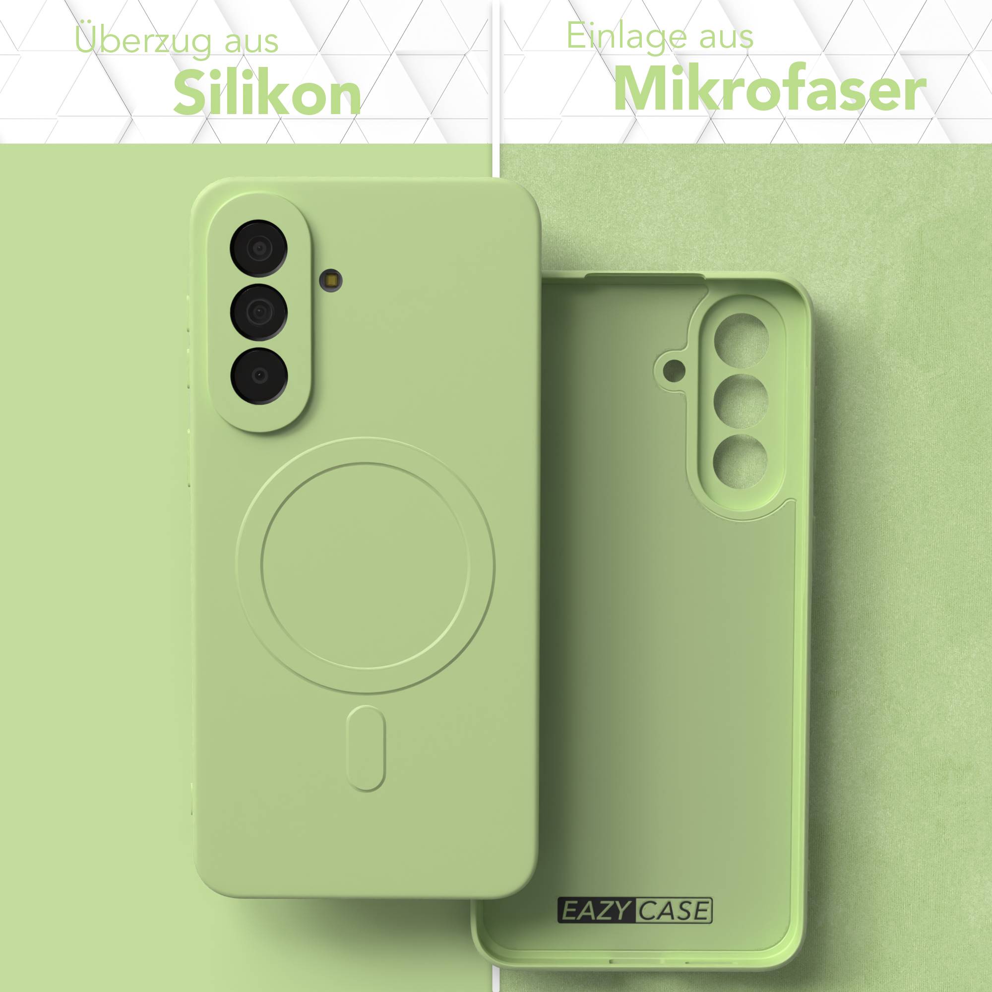 Samsung Galaxy A57 MagSafe Silikonhülle mit Kameraschutz von EAZY CASE