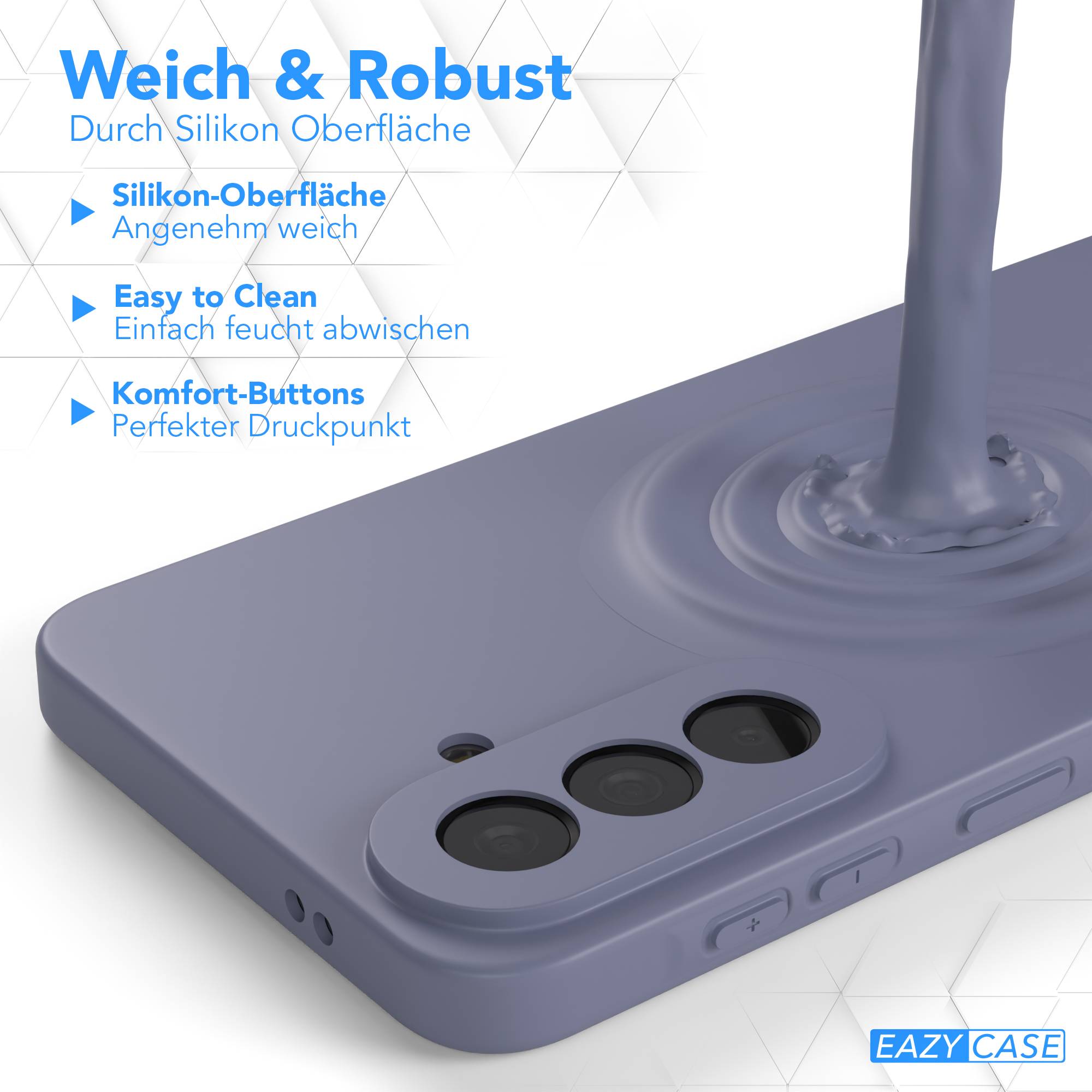 Samsung Galaxy A57 MagSafe Silikonhülle mit Kameraschutz von EAZY CASE