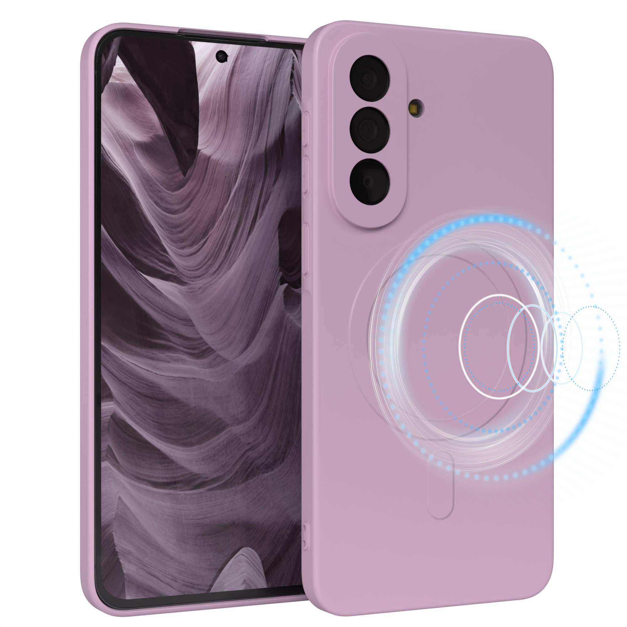 Samsung Galaxy A57 MagSafe Silikonhülle mit Kameraschutz von EAZY CASE