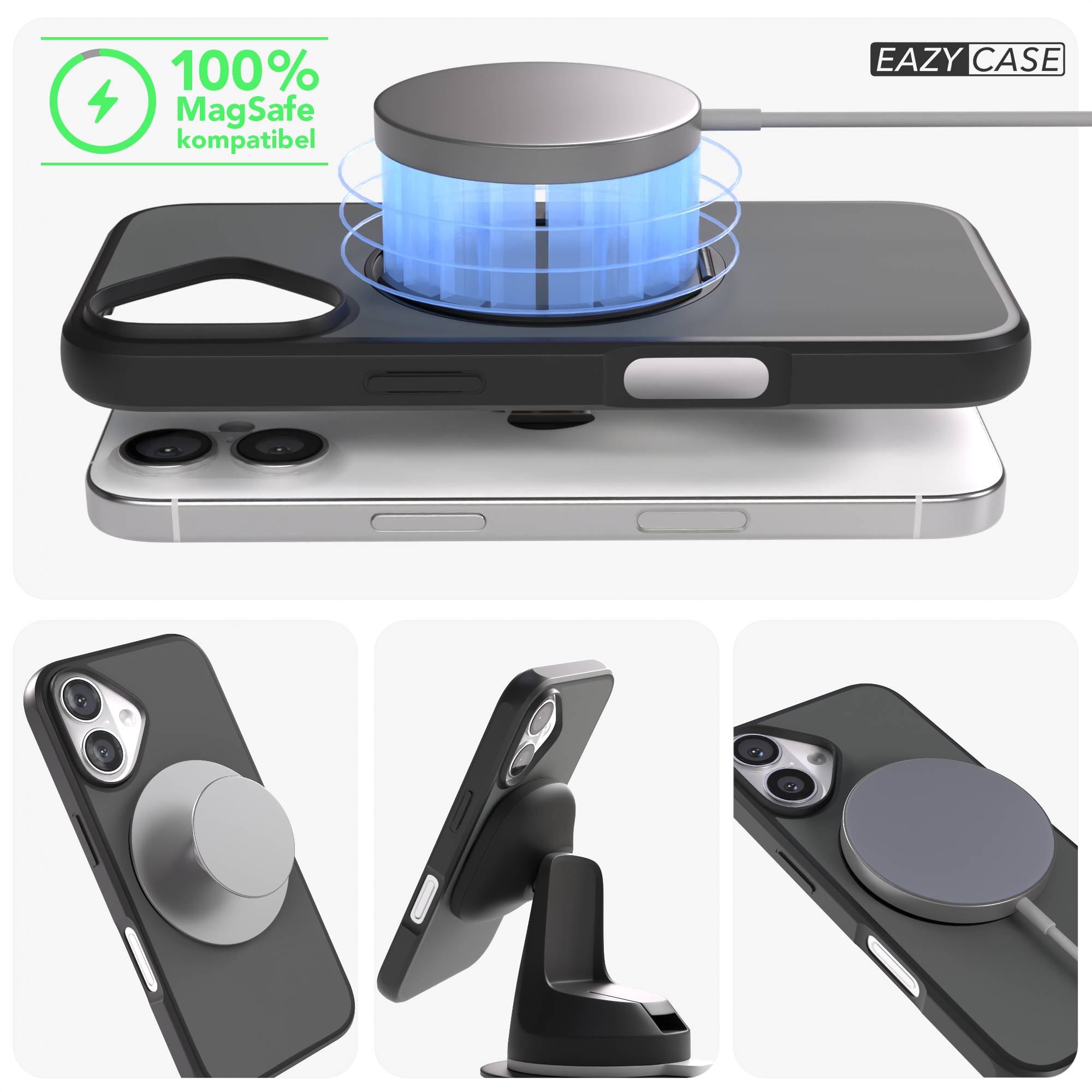 iPhone 16 Bumper Hülle mit drehbarem Ring MagSafe Outdoor Case