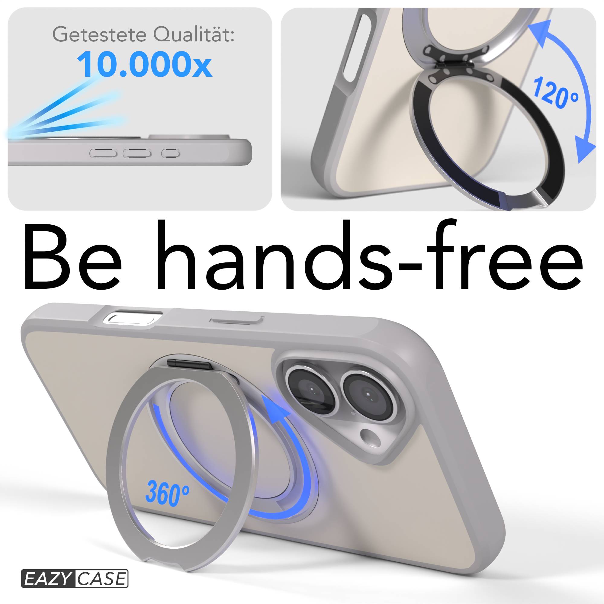 iPhone 16 Bumper Hülle mit drehbarem Ring MagSafe Outdoor Case