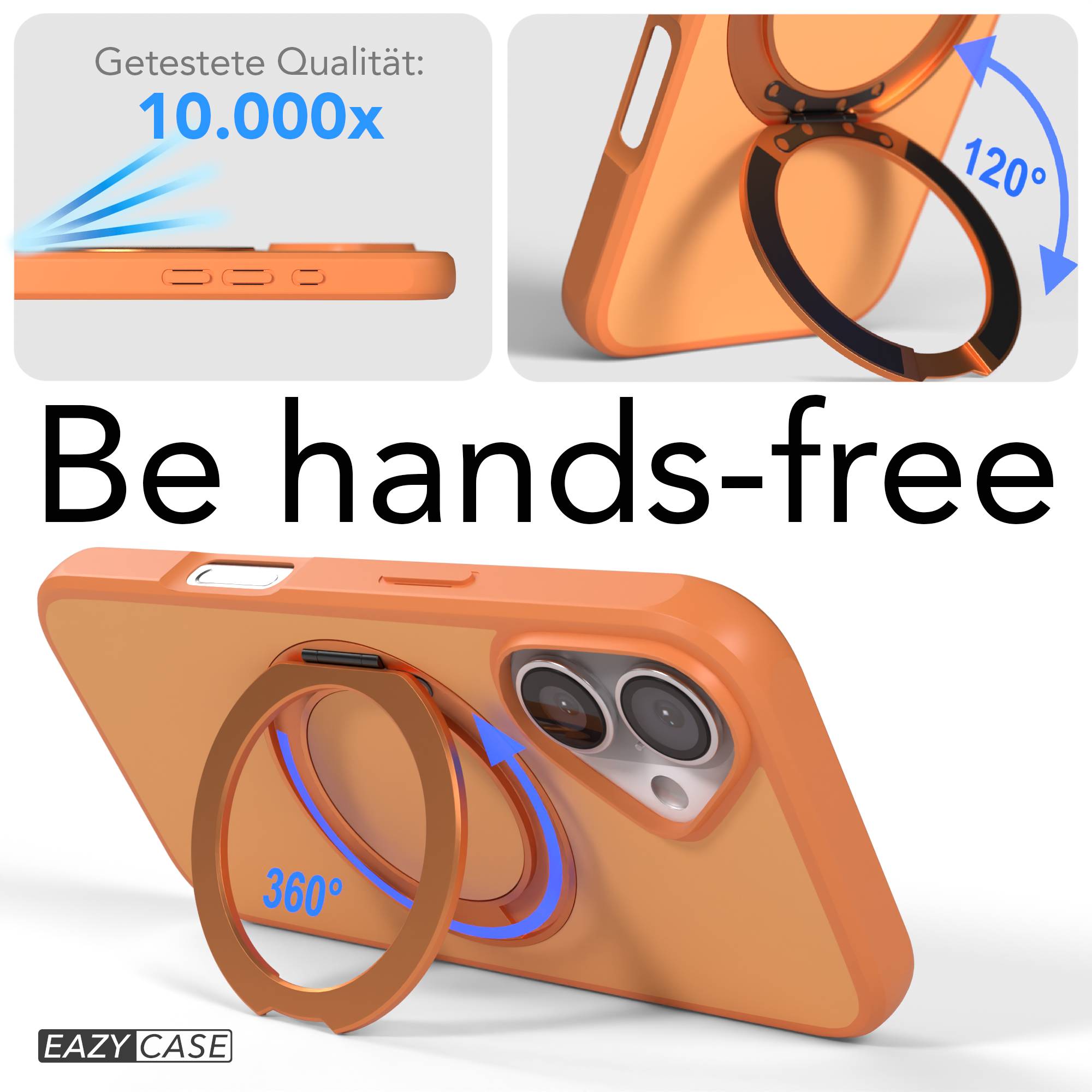 iPhone 16 Bumper Hülle mit drehbarem Ring MagSafe Outdoor Case