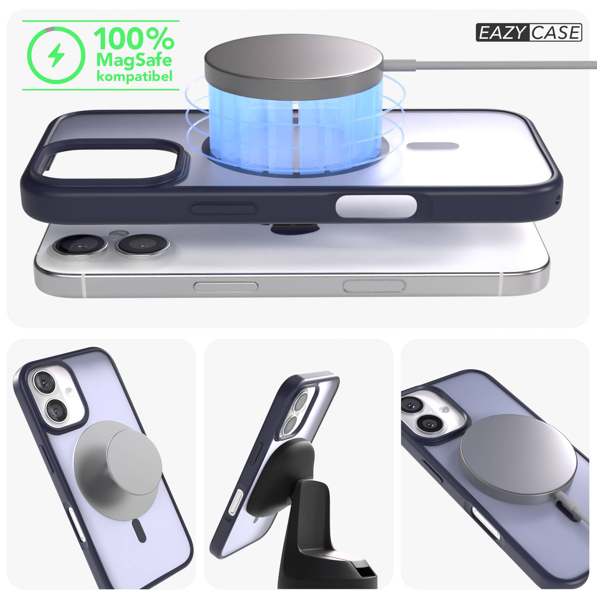 Apple iPhone 16 Bumper Hülle mit MagSafe Funktion und Kameraschutz