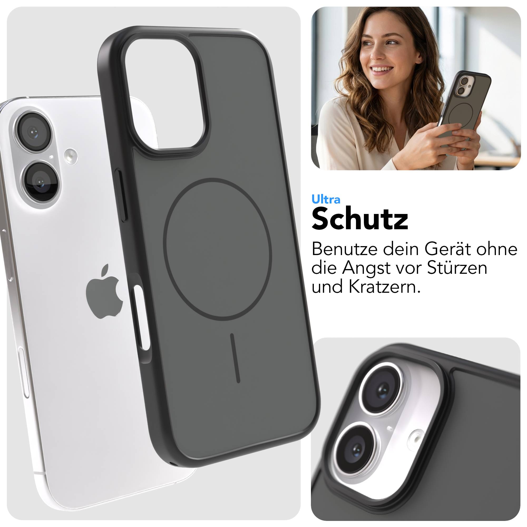 Apple iPhone 16 Bumper Hülle mit MagSafe minimal Design