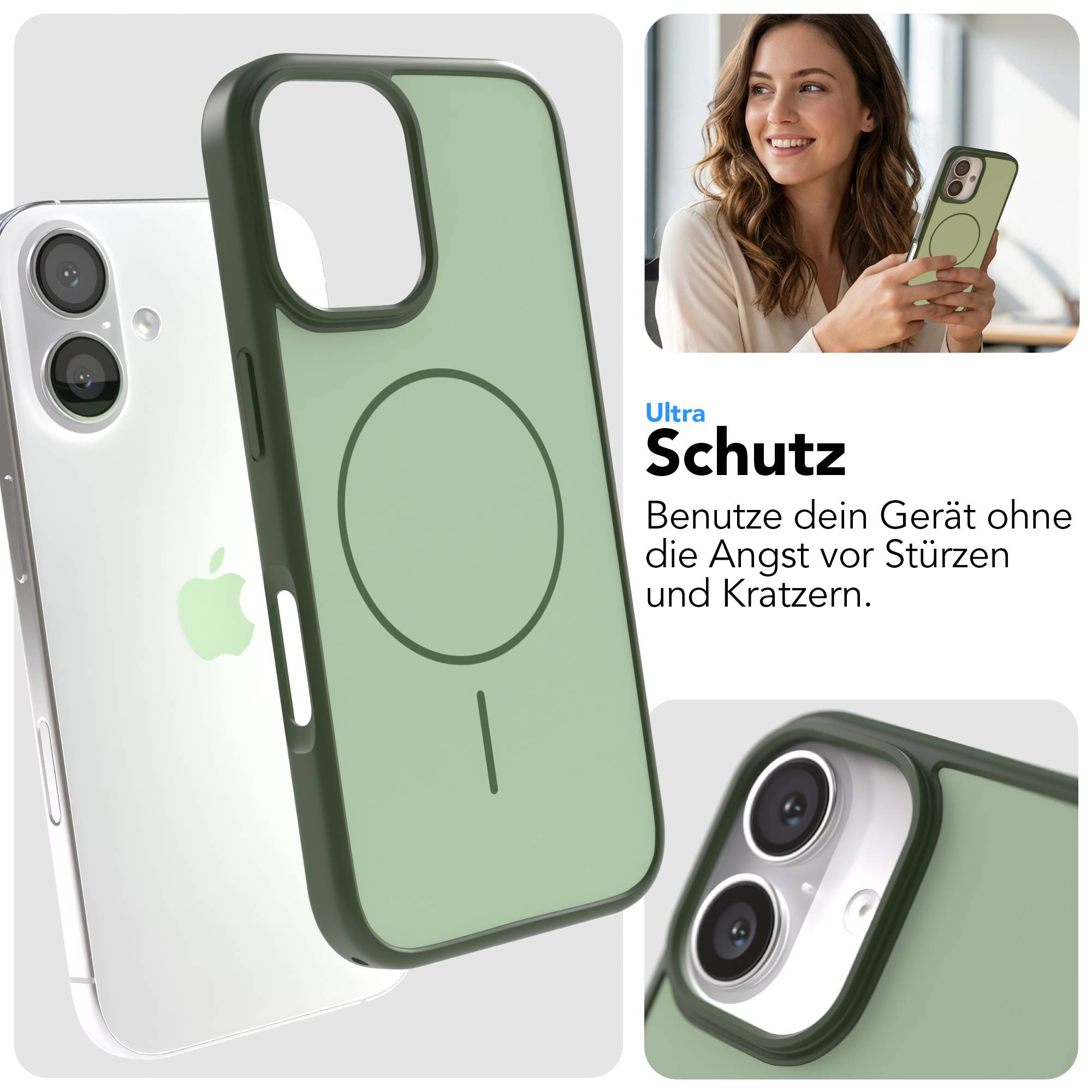 Apple iPhone 16 Bumper Hülle mit MagSafe minimal Design