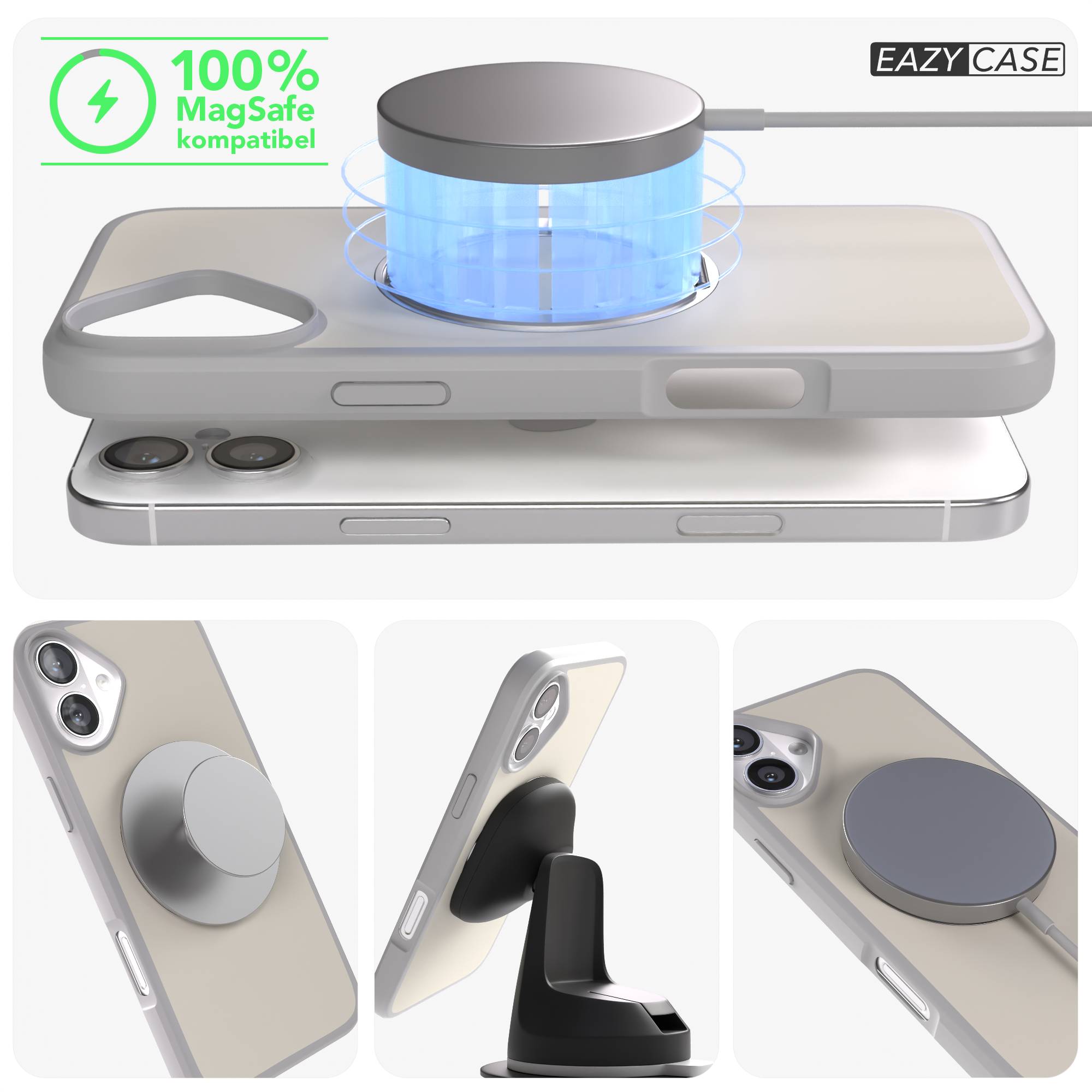 iPhone 16 Plus Bumper Hülle mit drehbarem Ring und MagSafe Funktion