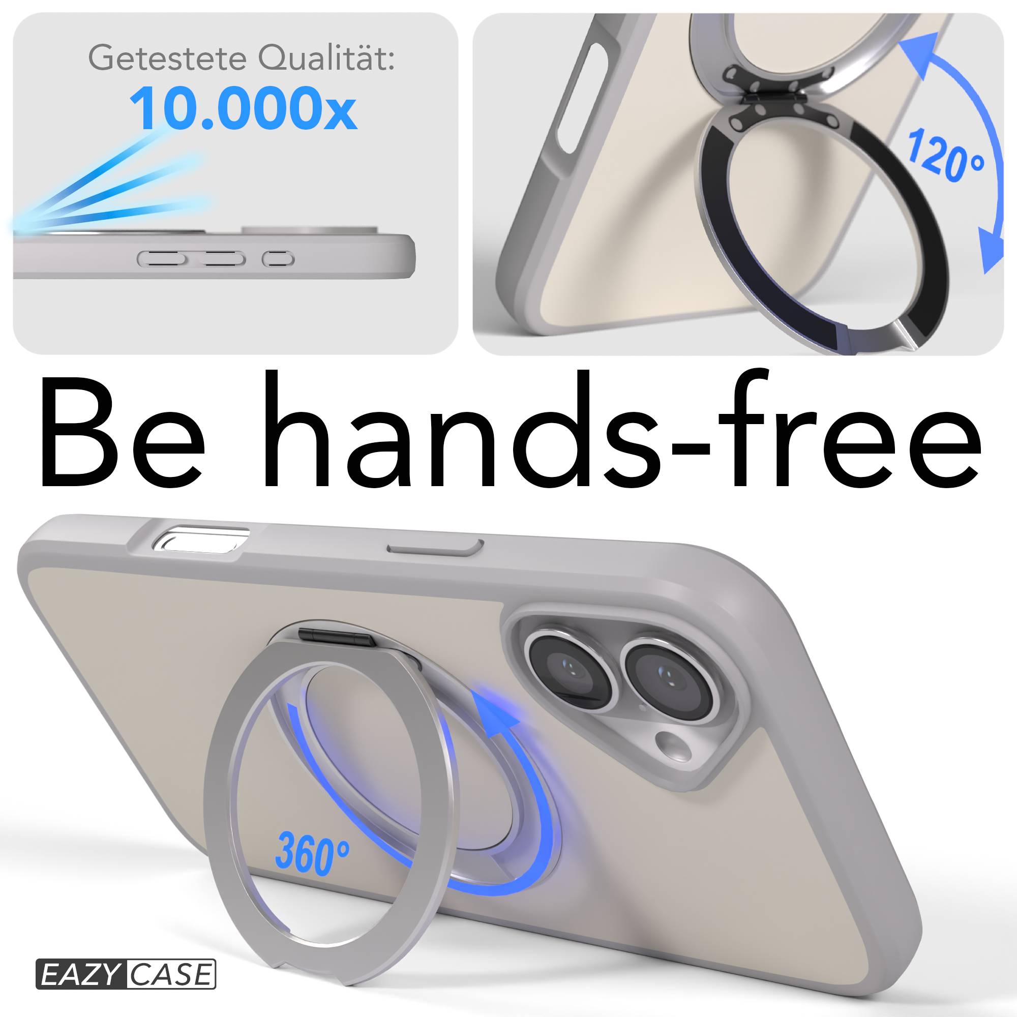 iPhone 16 Plus Bumper Hülle mit drehbarem Ring und MagSafe Funktion