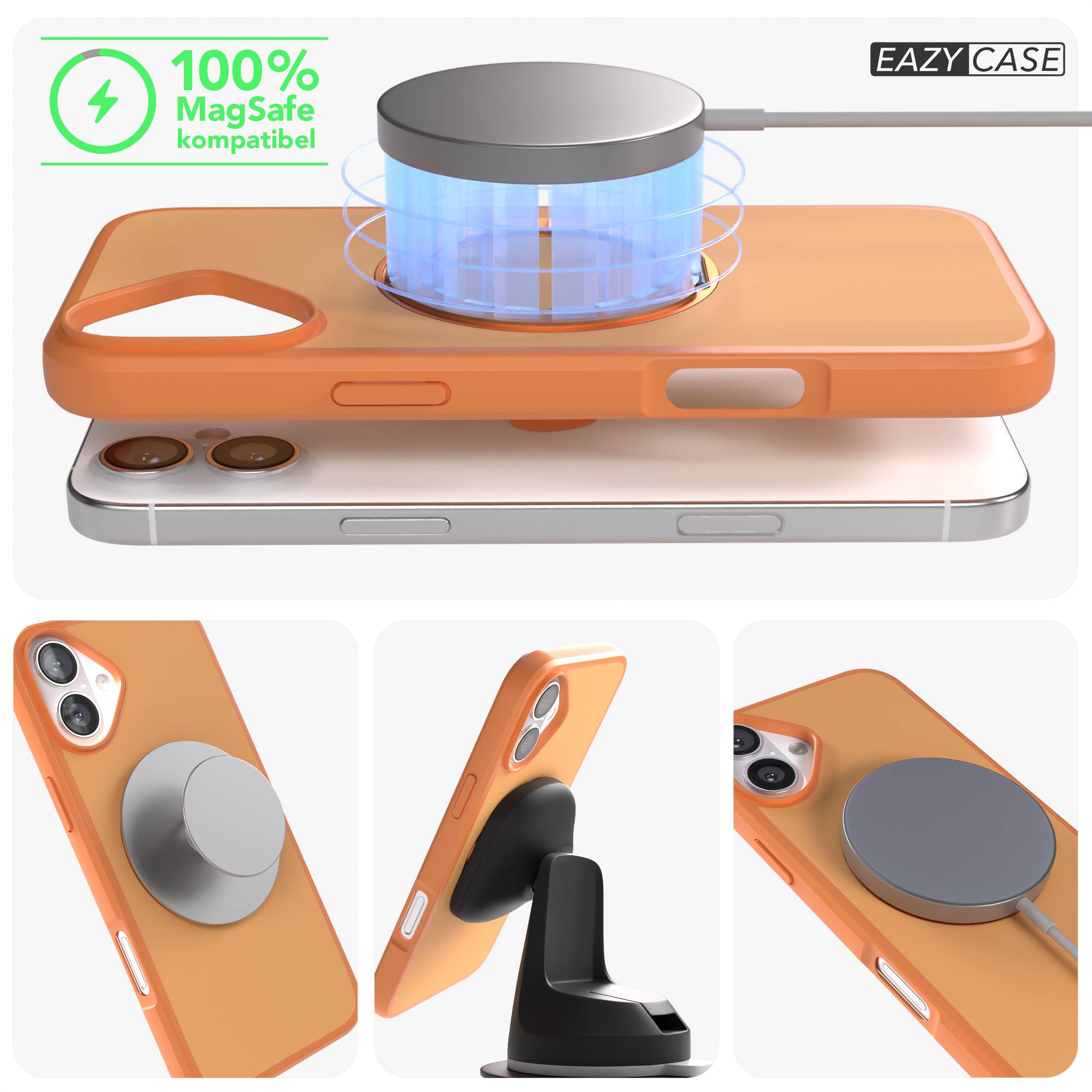 iPhone 16 Plus Bumper Hülle mit drehbarem Ring und MagSafe Funktion