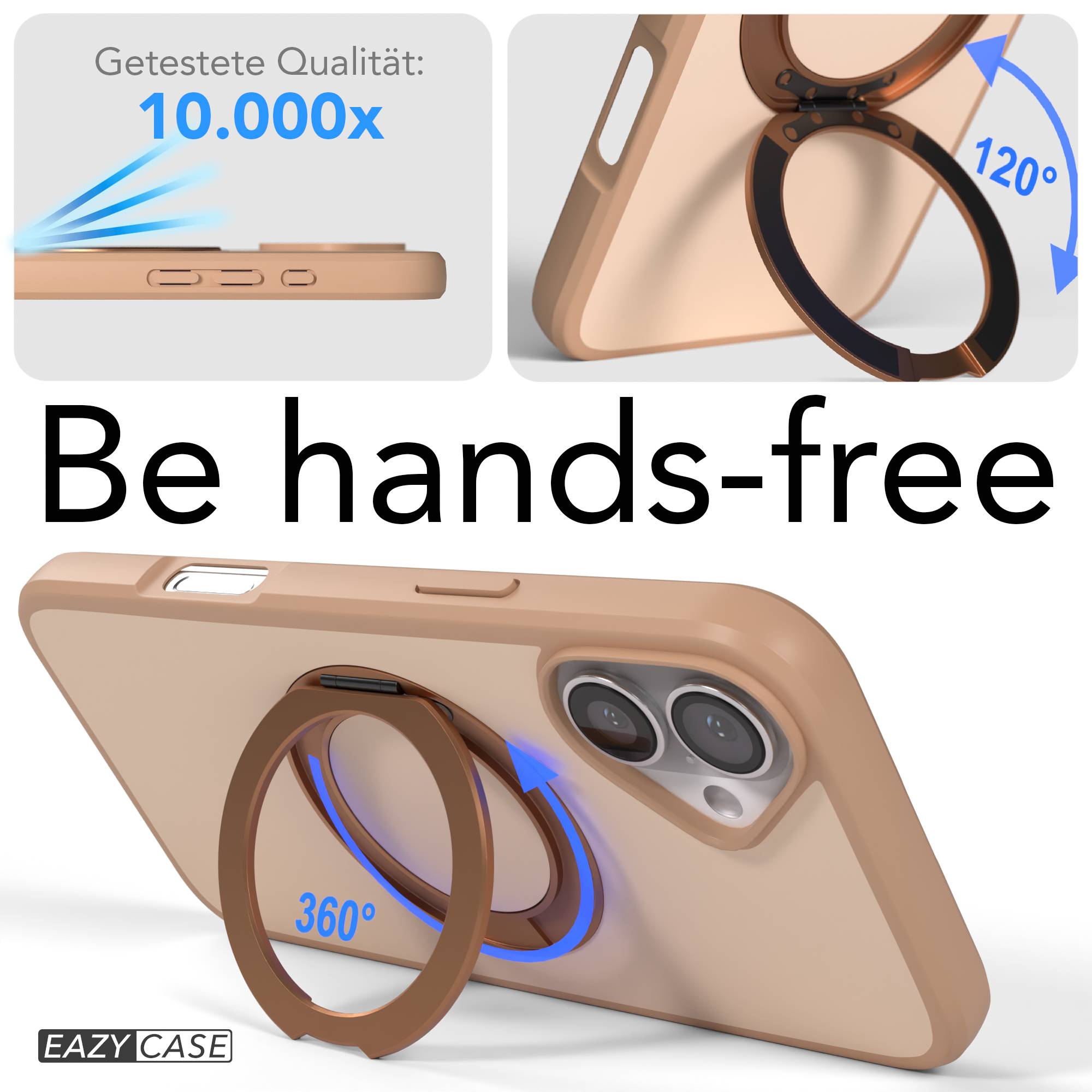 iPhone 16 Plus Bumper Hülle mit drehbarem Ring und MagSafe Funktion