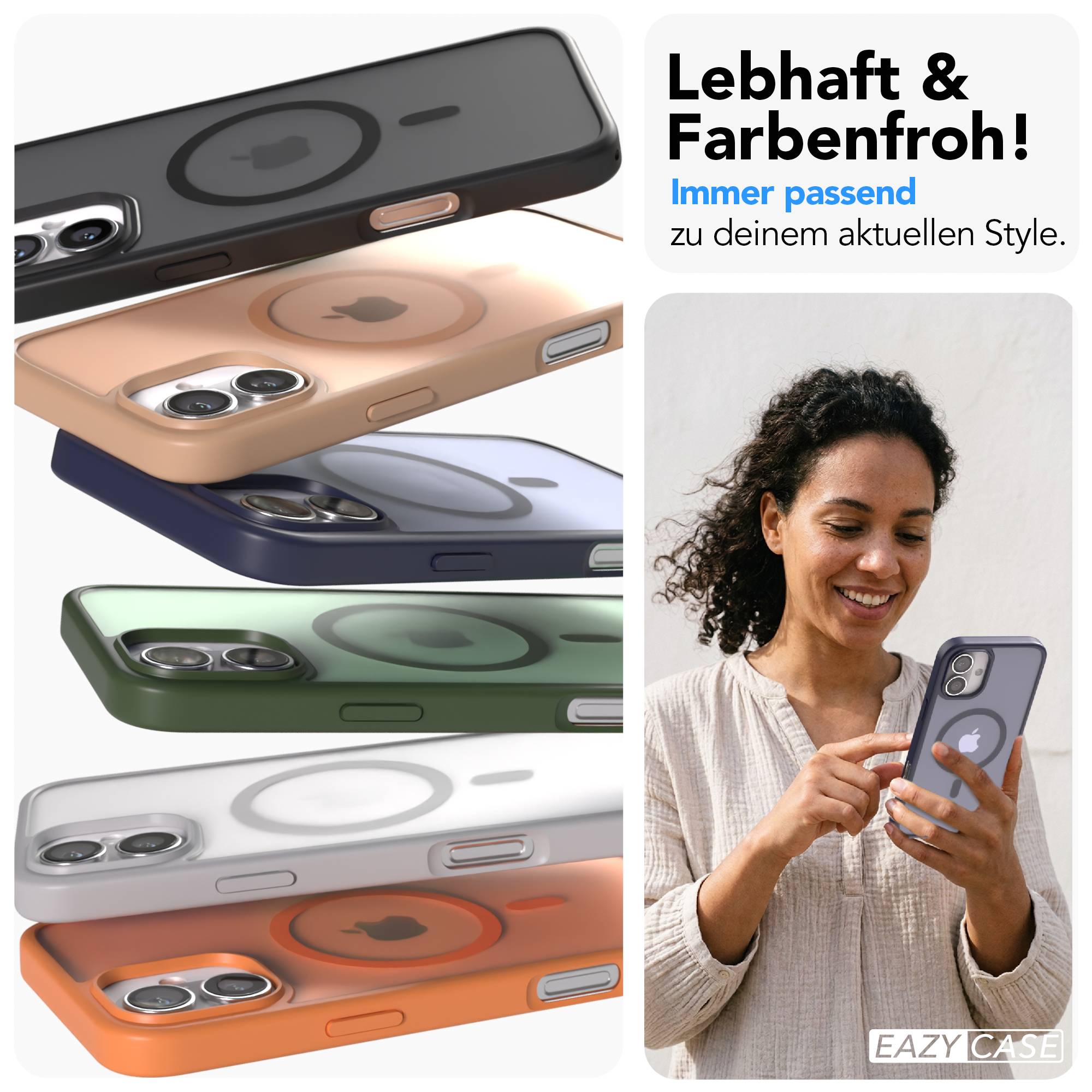 iPhone 16 Plus Outdoor Bumper Hülle mit MagSafe Magnetring