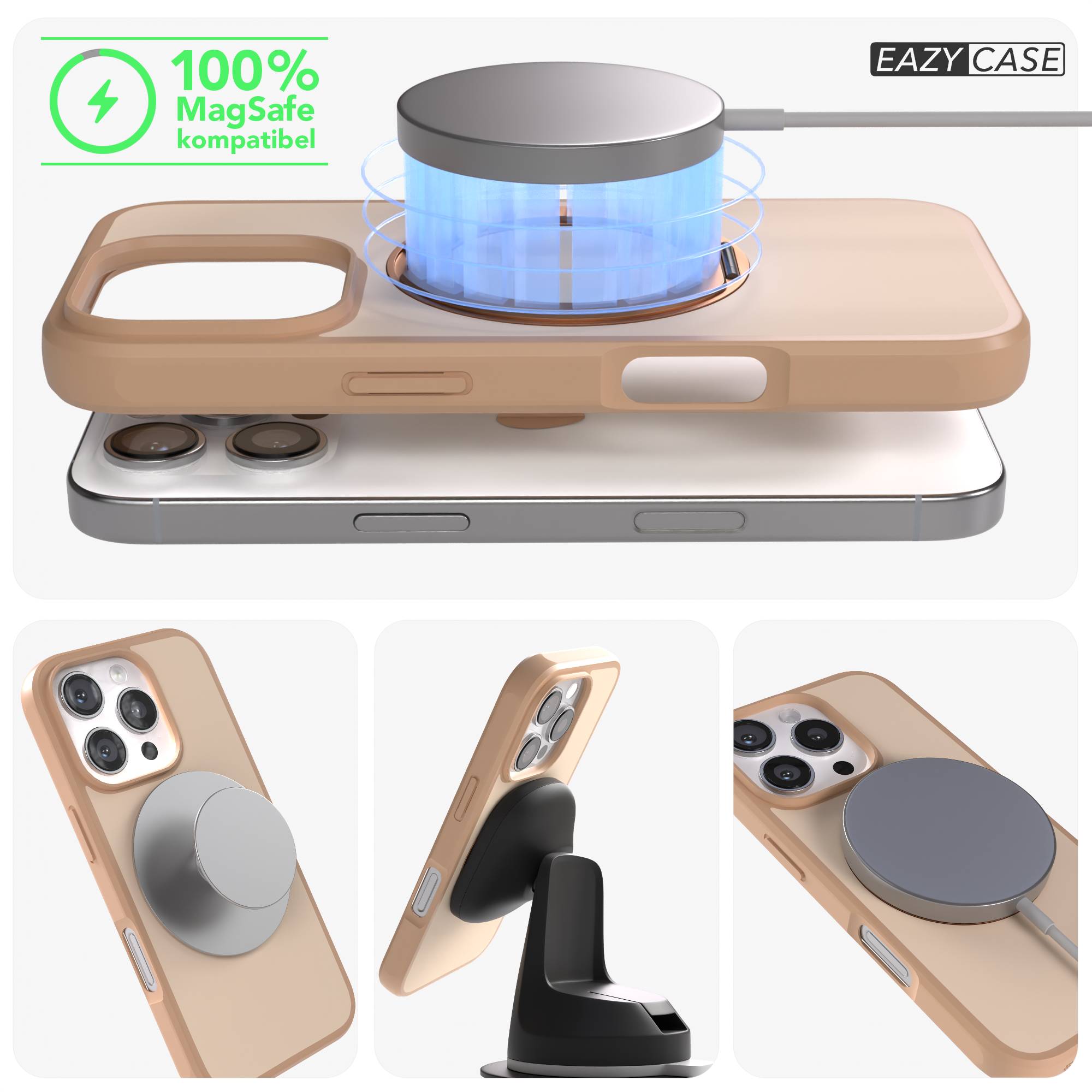 iPhone 16 Pro Bumper Hülle mit drehbarem Ring und MagSafe Funktion