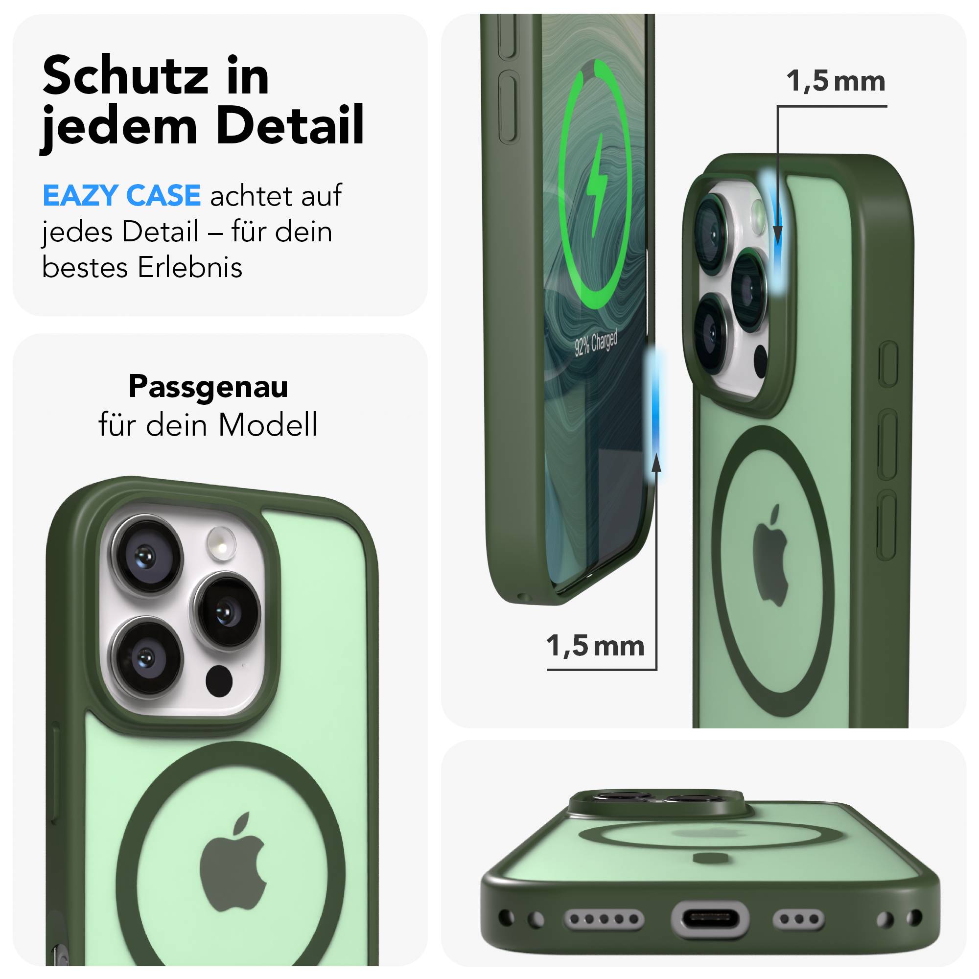 Apple iPhone 16 Pro Bumper Hülle mit MagSafe von EAZY CASE