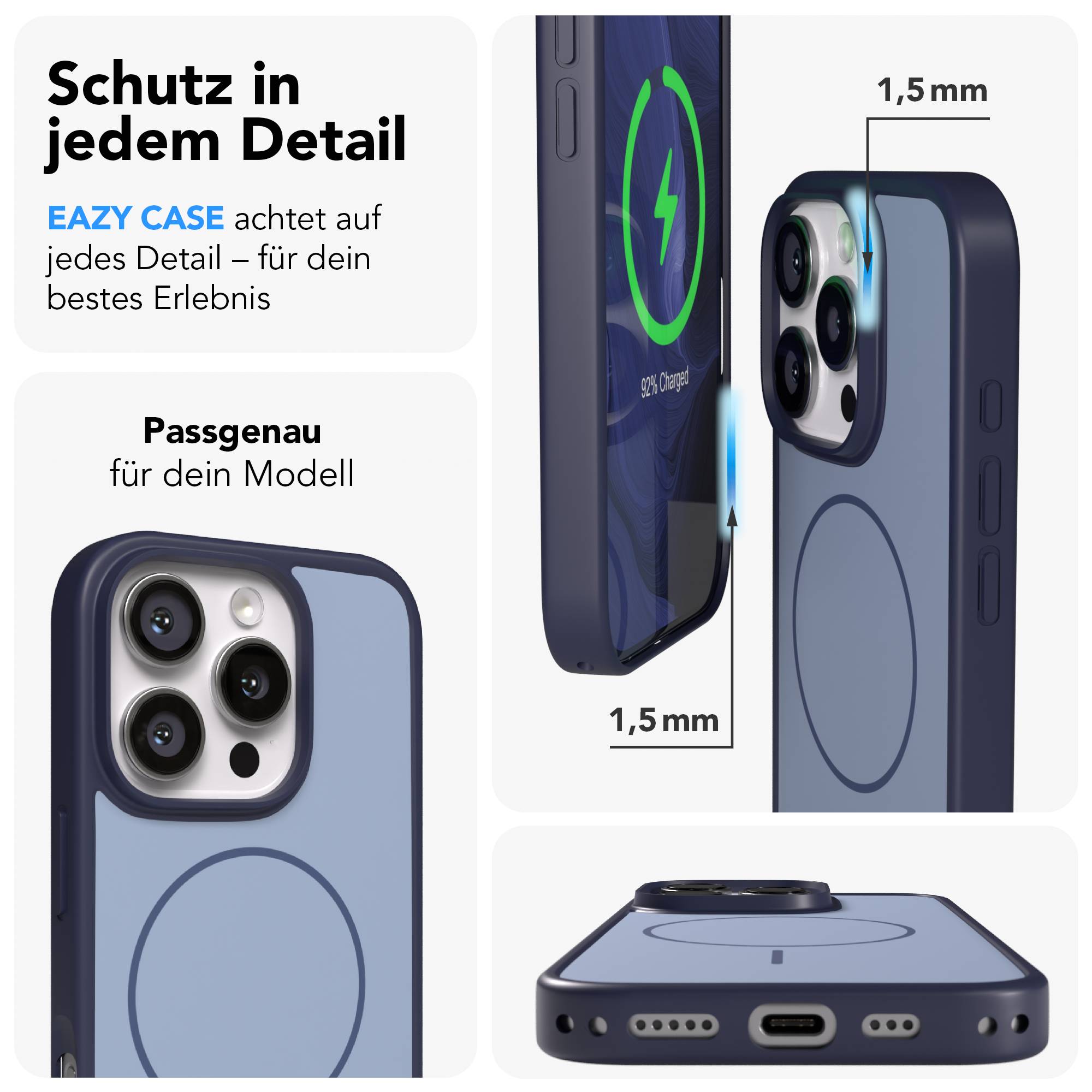 iPhone 16 Pro Bumper Hülle mit MagSafe von EAZY CASE