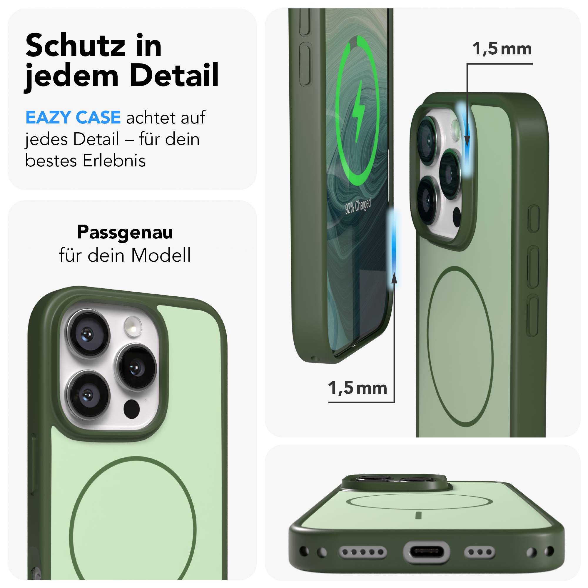iPhone 16 Pro Bumper Hülle mit MagSafe von EAZY CASE