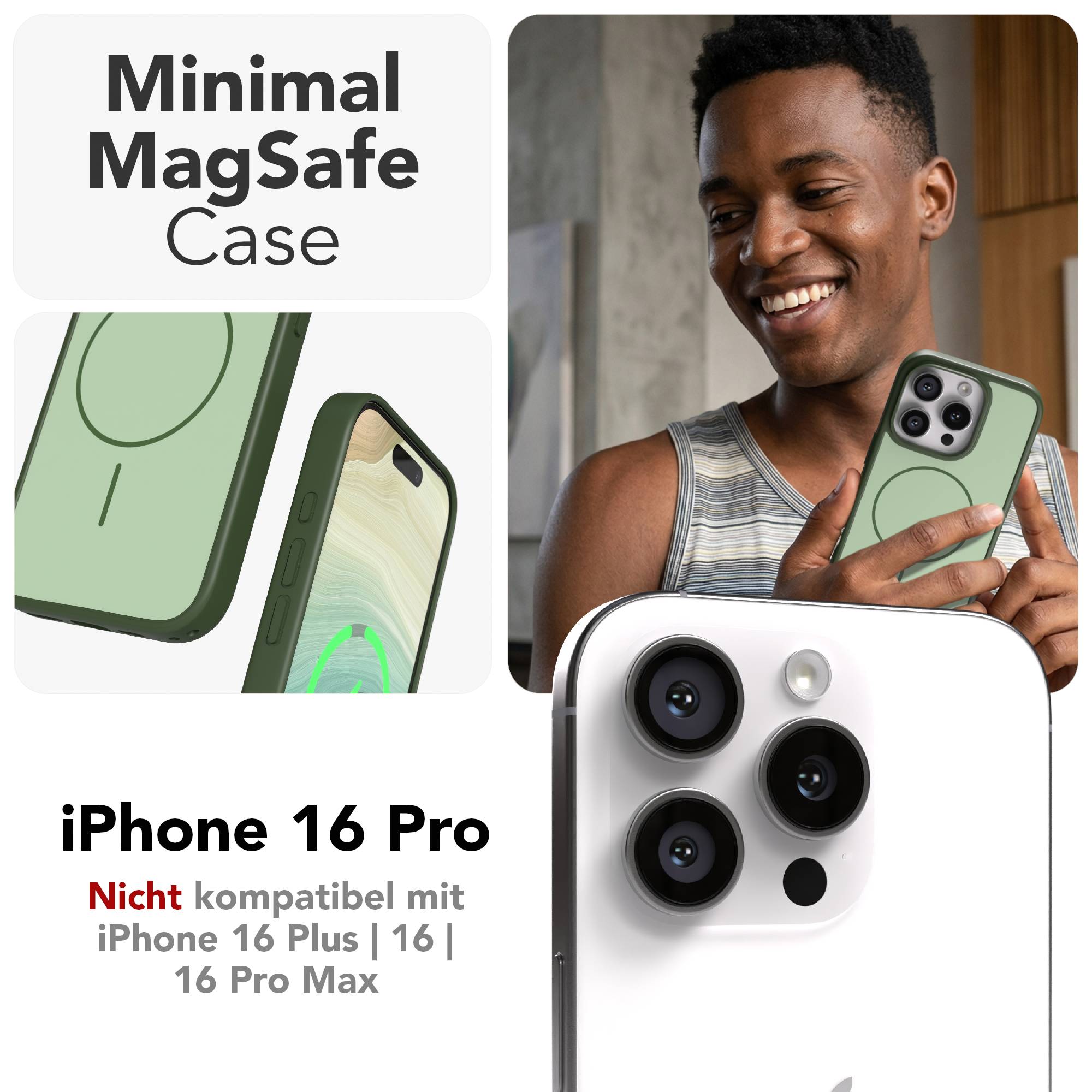 iPhone 16 Pro Bumper Hülle mit MagSafe von EAZY CASE