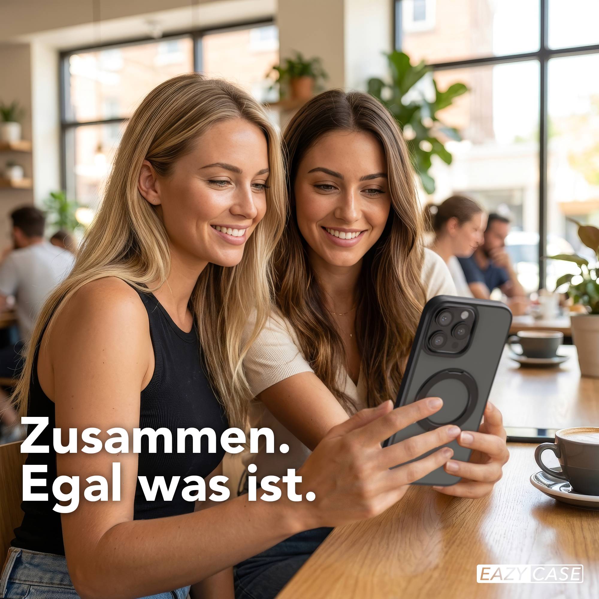 iPhone 16 Pro Max Bumper Hülle mit drehbarem Ring und MagSafe Funktion