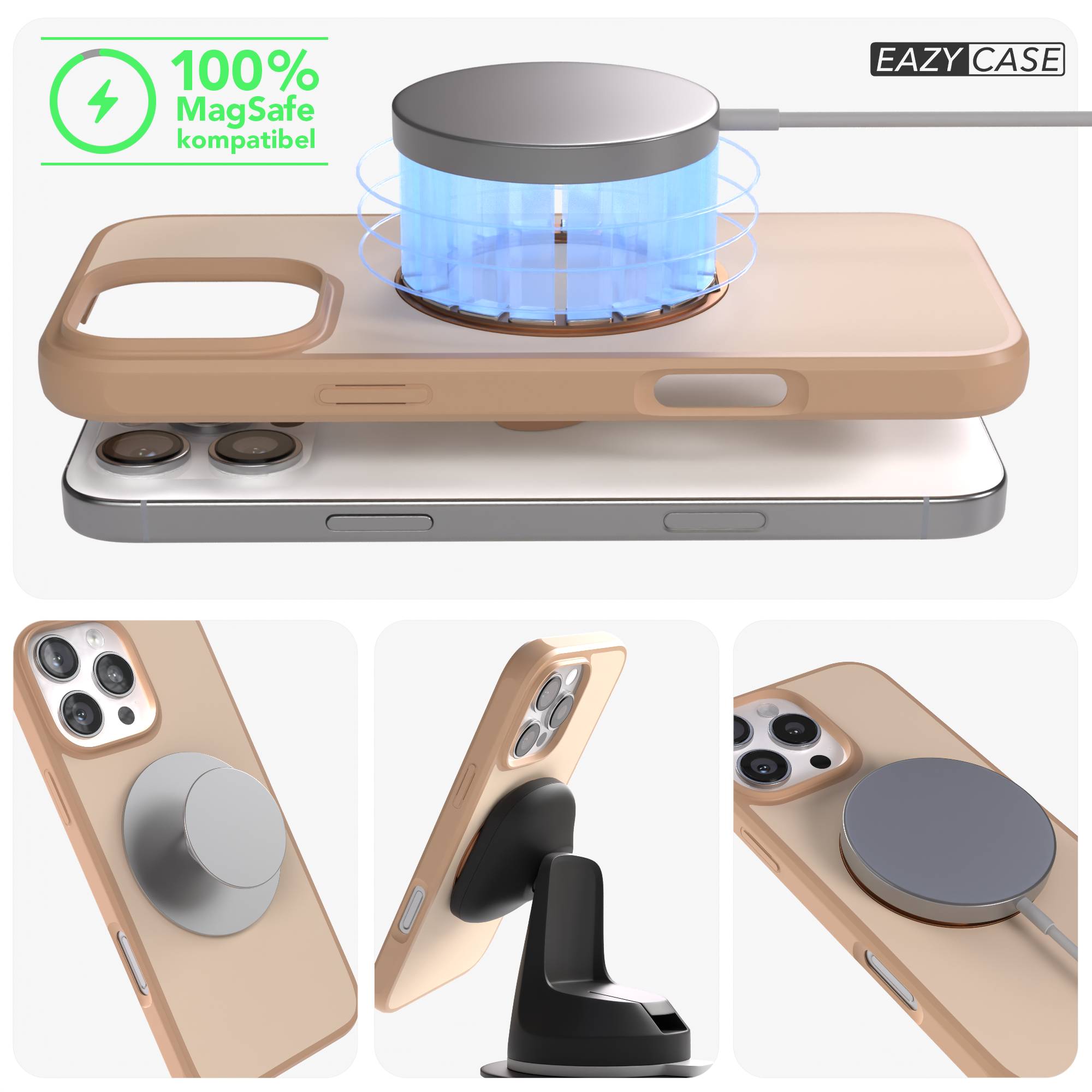 iPhone 16 Pro Max Bumper Hülle mit drehbarem Ring und MagSafe Funktion