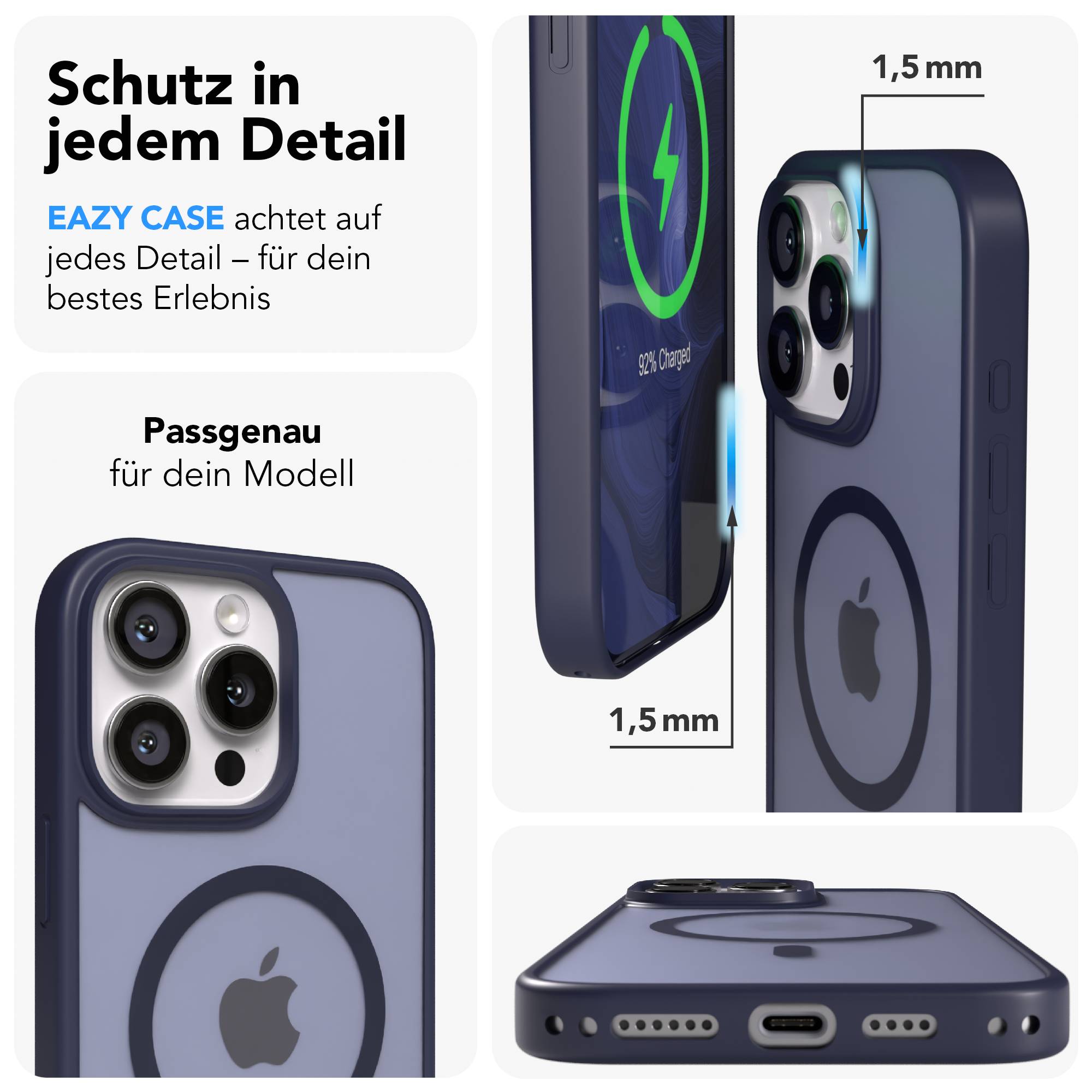 iPhone 16 Pro Max Bumper Hülle mit MagSafe von EAZY CASE