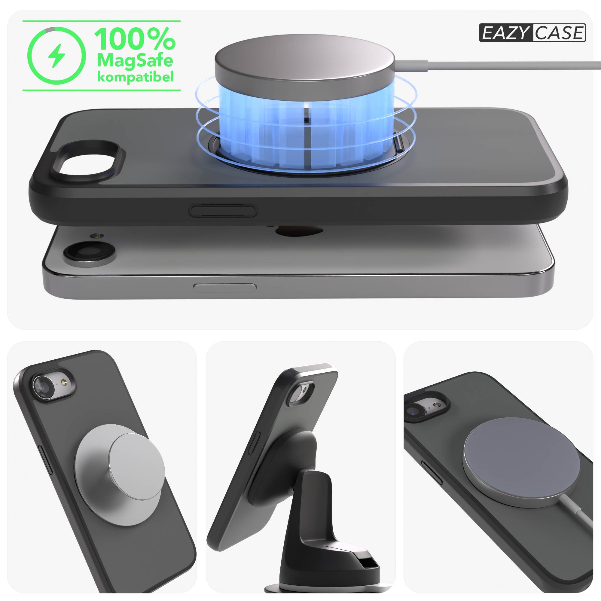iPhone 16e Bumper Hülle mit drehbarem Ring und MagSafe Funktion