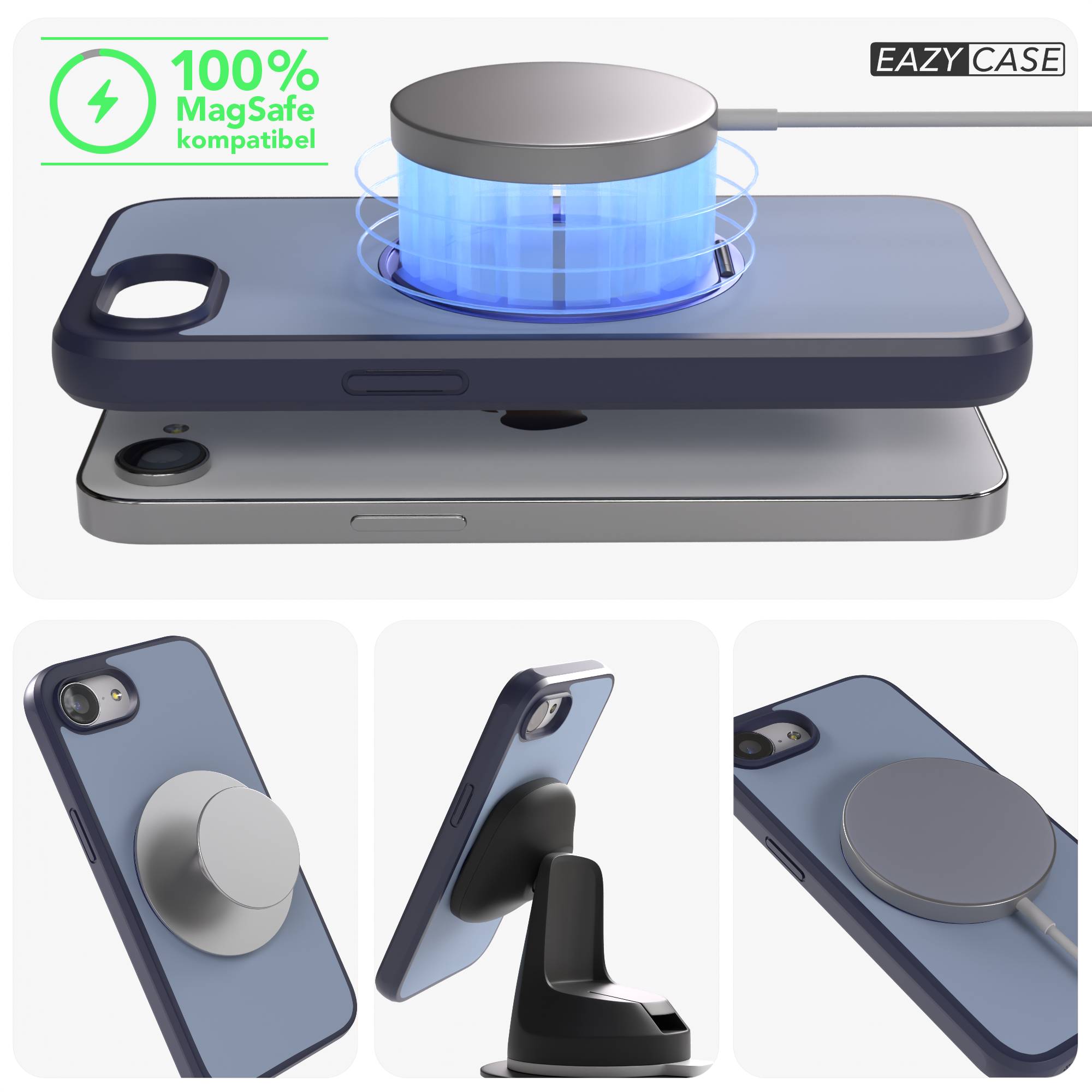 iPhone 16e Bumper Hülle mit drehbarem Ring und MagSafe Funktion