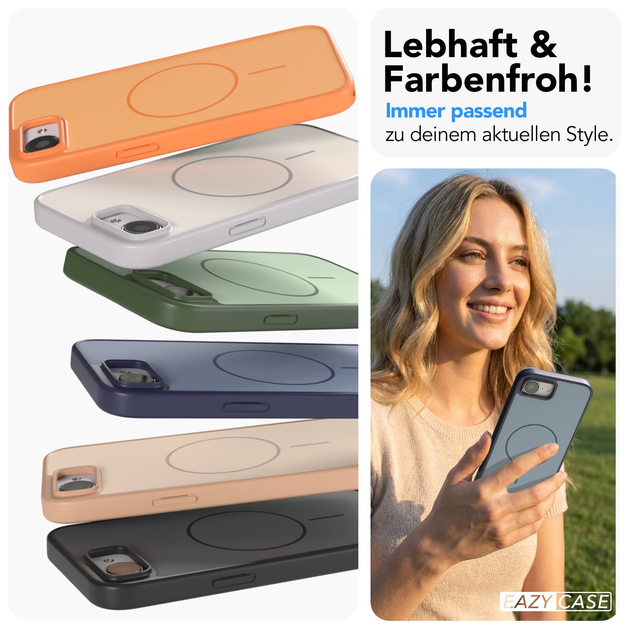 Apple iPhone 16e Bumper Hülle mit MagSafe Magnetring von EAZY CASE