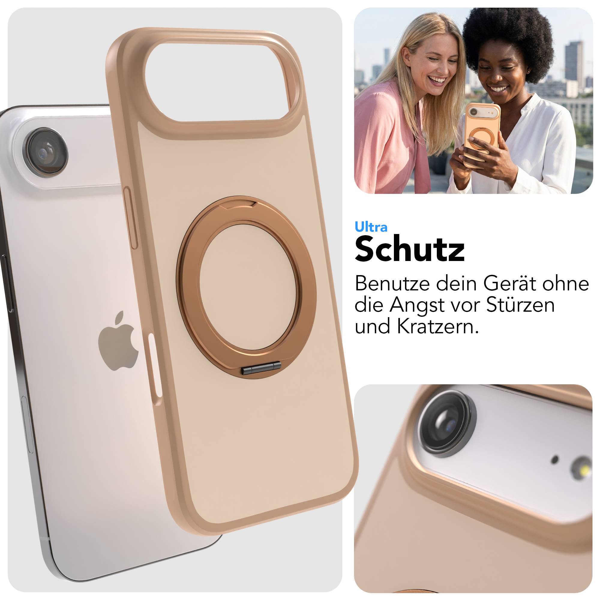 iPhone Air Bumper Hülle mit drehbarem Ring MagSafe Funktion