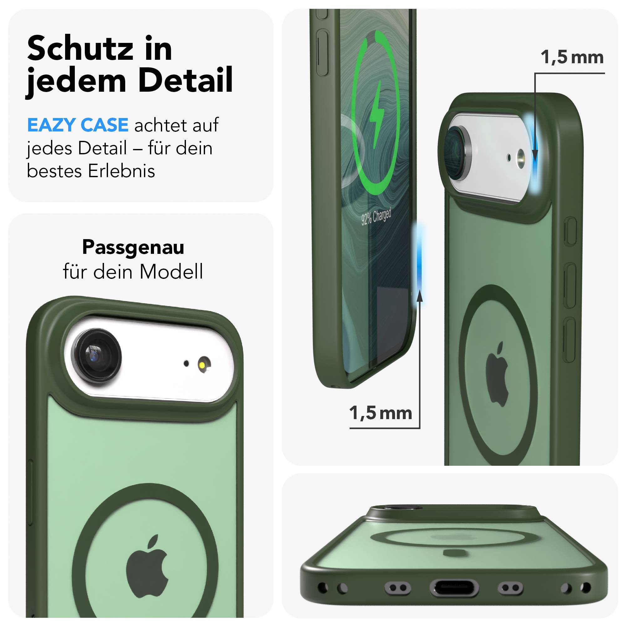Apple iPhone Air Bumper Hülle mit MagSafe Magnetring EAZY CASE