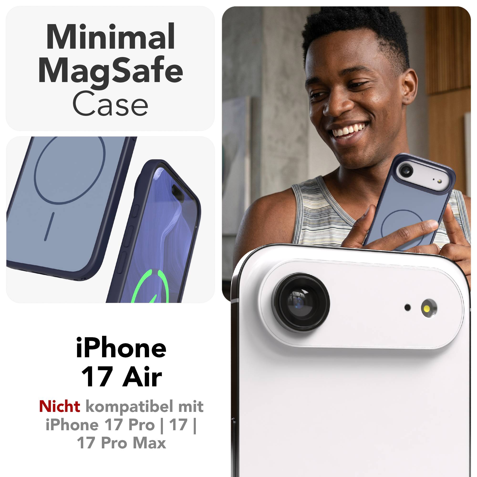 iPhone Air Bumper Hülle mit MagSafe Outdoor Case von EAZY CASE