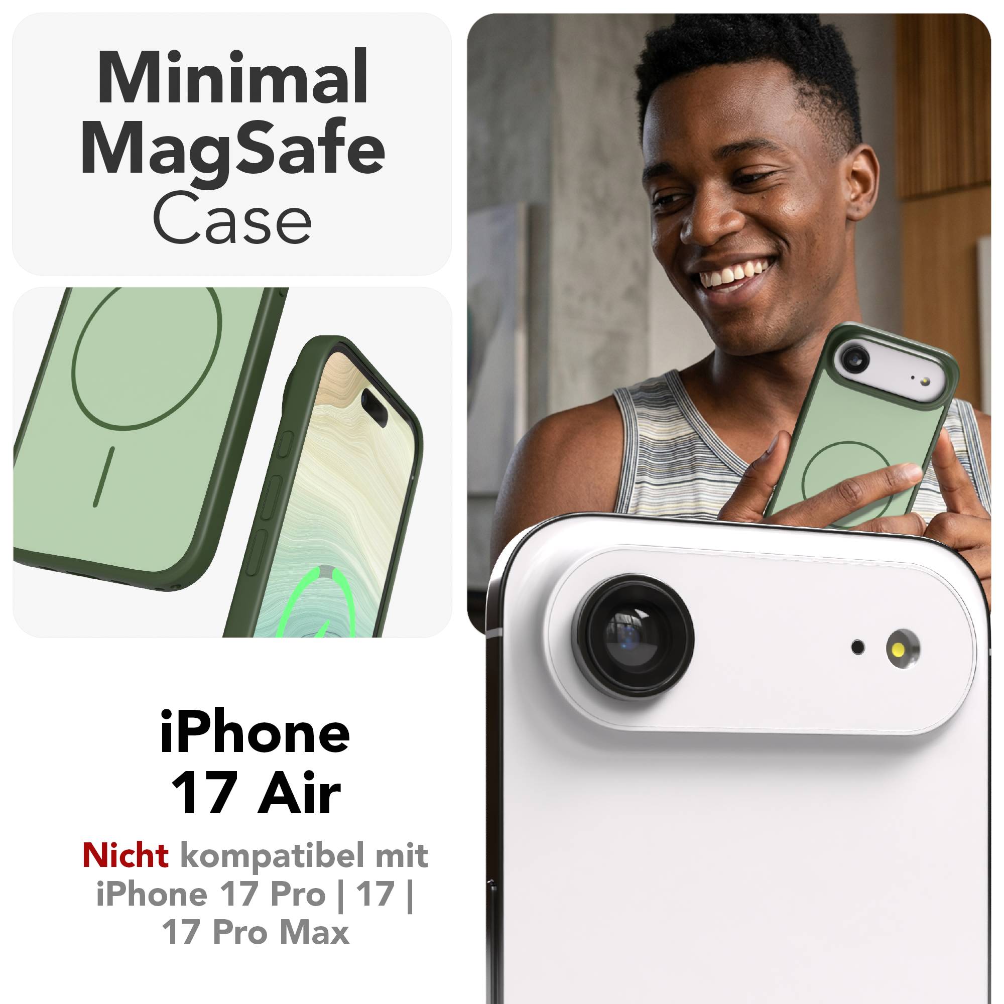 iPhone Air Bumper Hülle mit MagSafe Outdoor Case von EAZY CASE