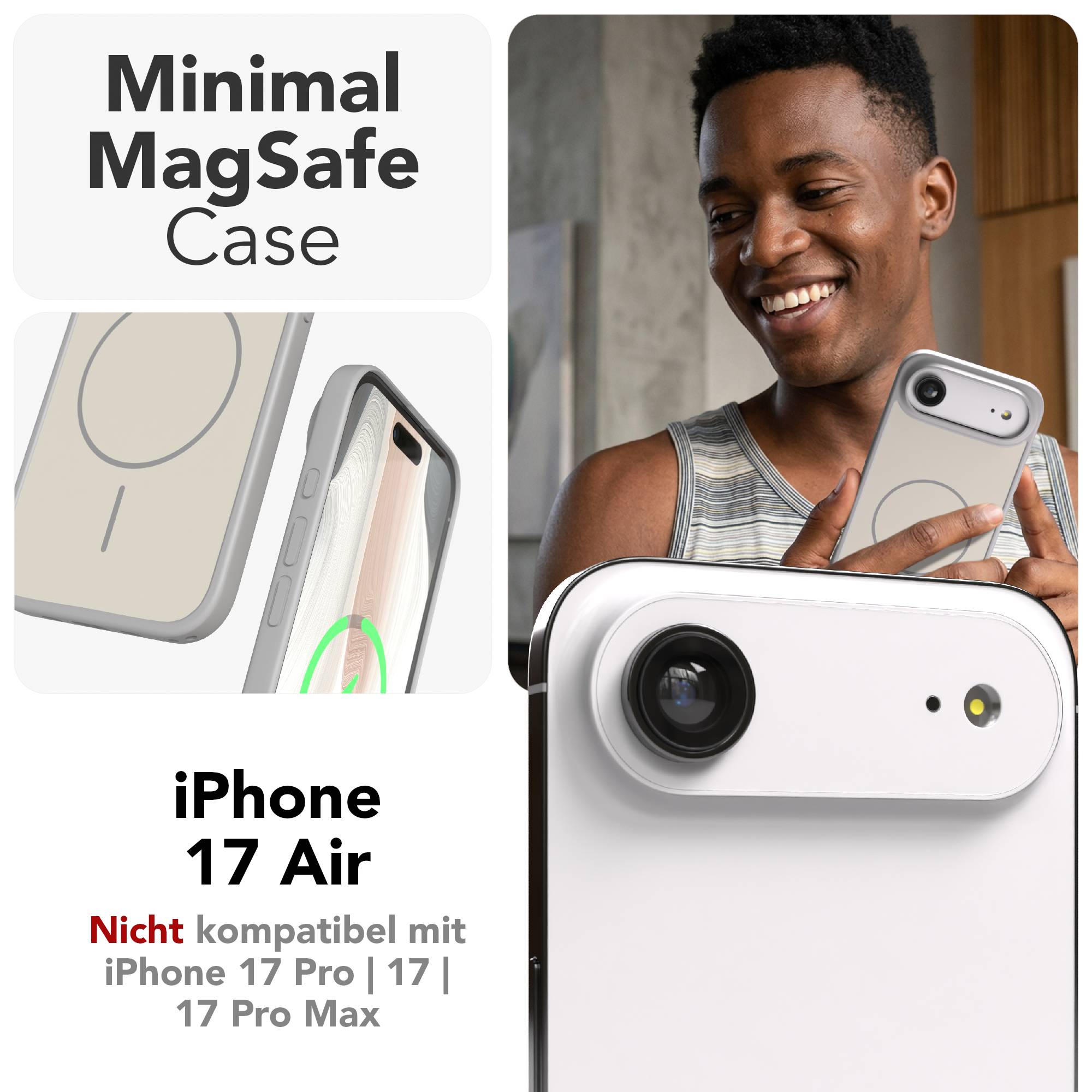 iPhone Air Bumper Hülle mit MagSafe Outdoor Case von EAZY CASE
