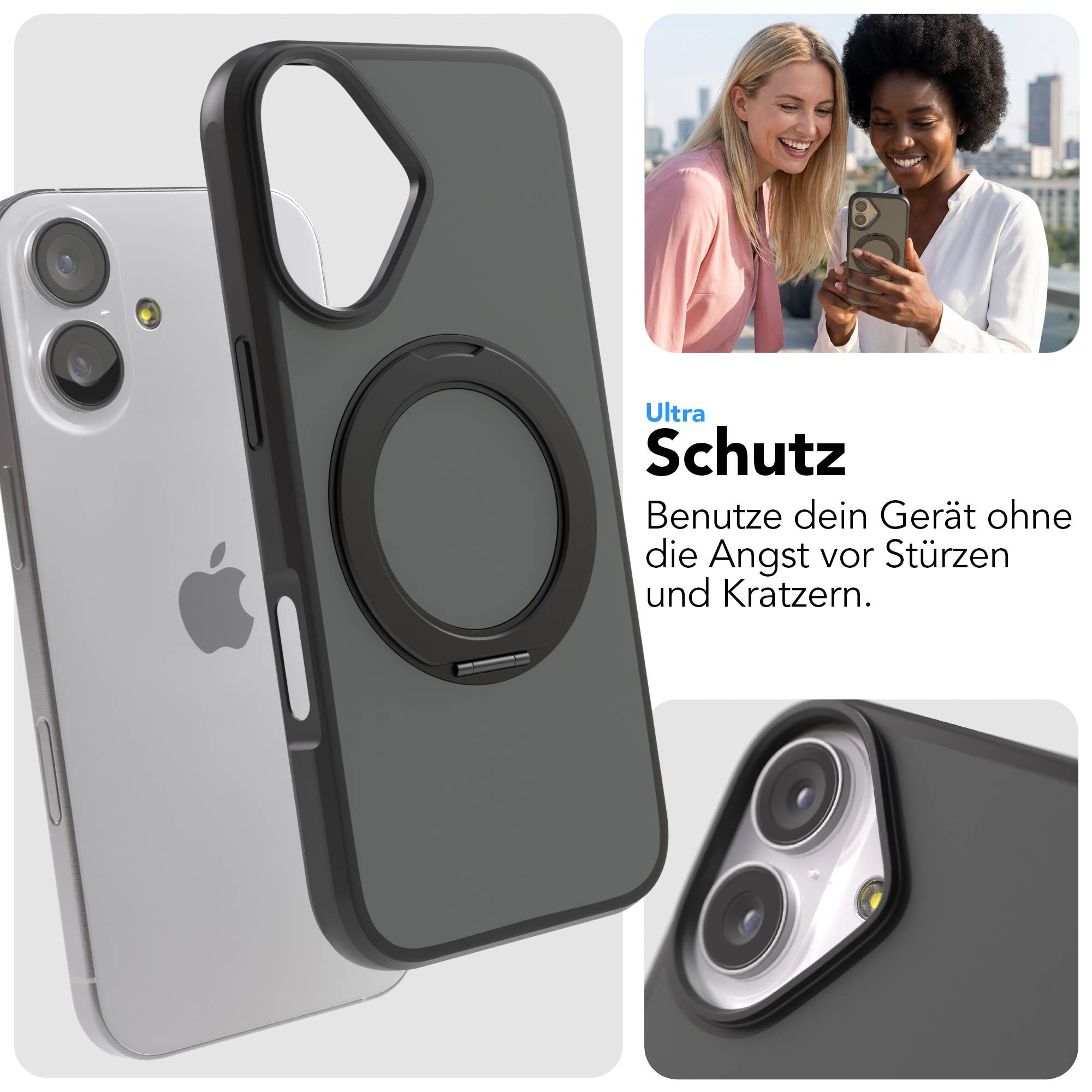 iPhone 17 Outdoor Hülle + drehbarer Ring mit MagSafe
