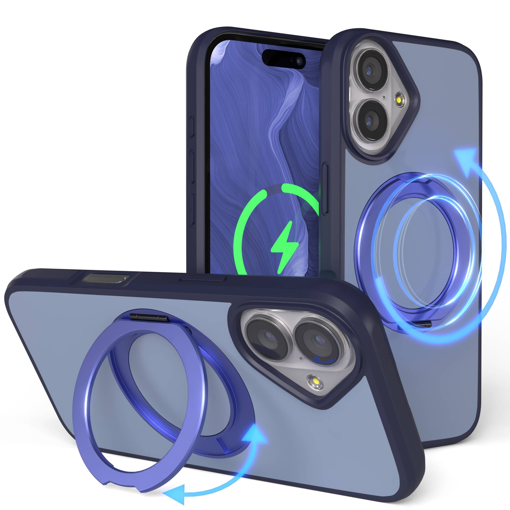 iPhone 17 Outdoor Hülle + drehbarer Ring mit MagSafe