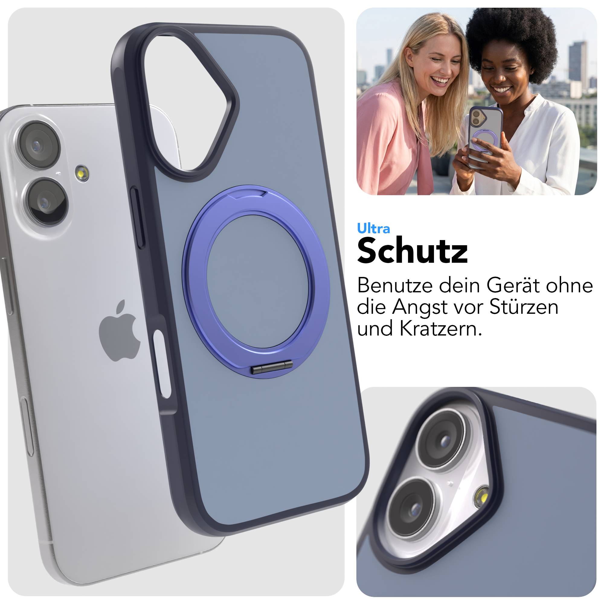 iPhone 17 Outdoor Hülle + drehbarer Ring mit MagSafe