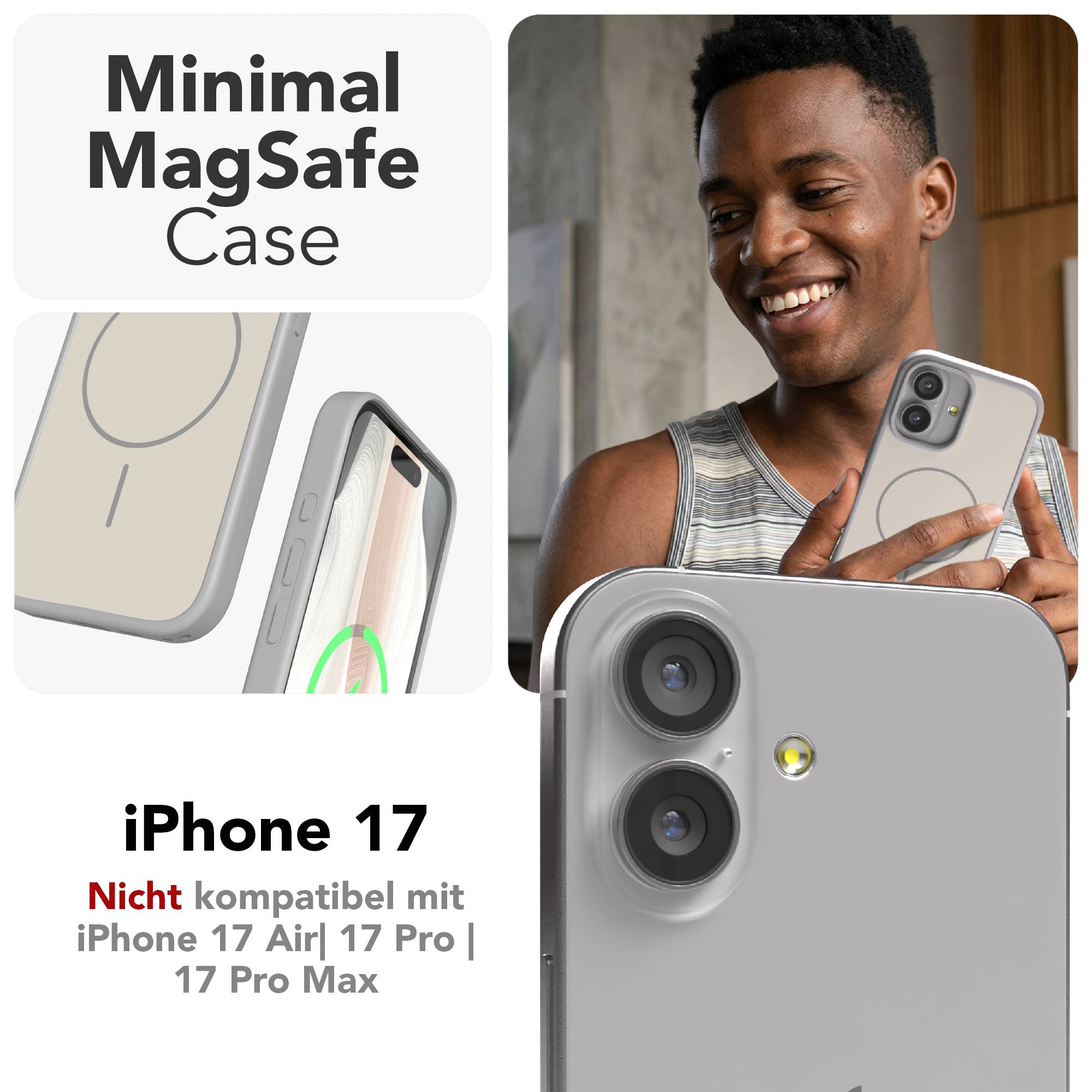 iPhone 17 Outdoor Hülle mit minimal MagSafe