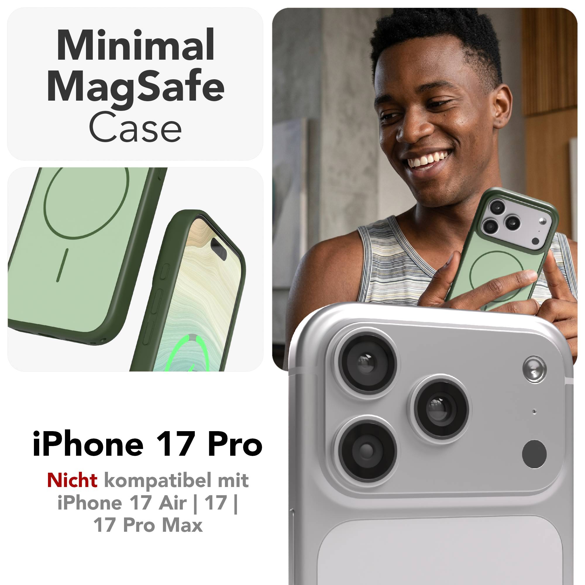 iPhone 17 Pro Outdoor Hülle mit minimal MagSafe