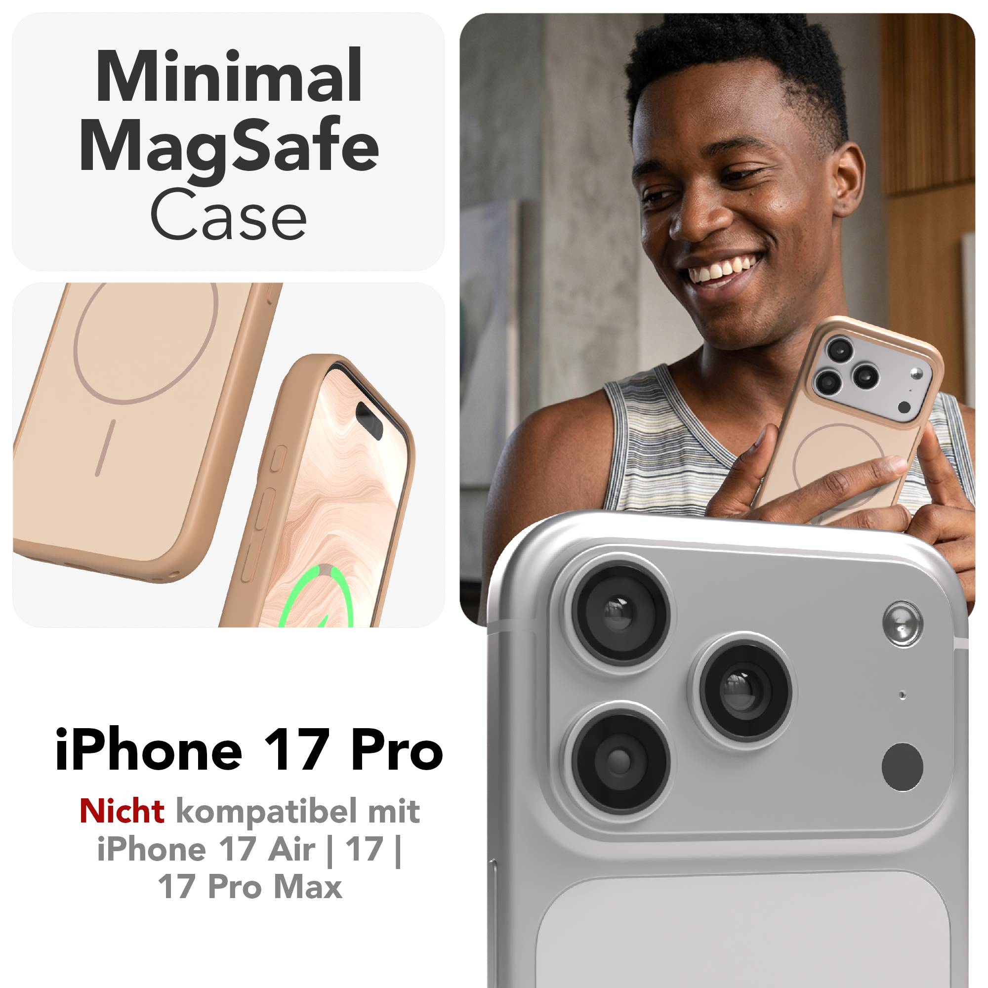 iPhone 17 Pro Outdoor Hülle mit minimal MagSafe