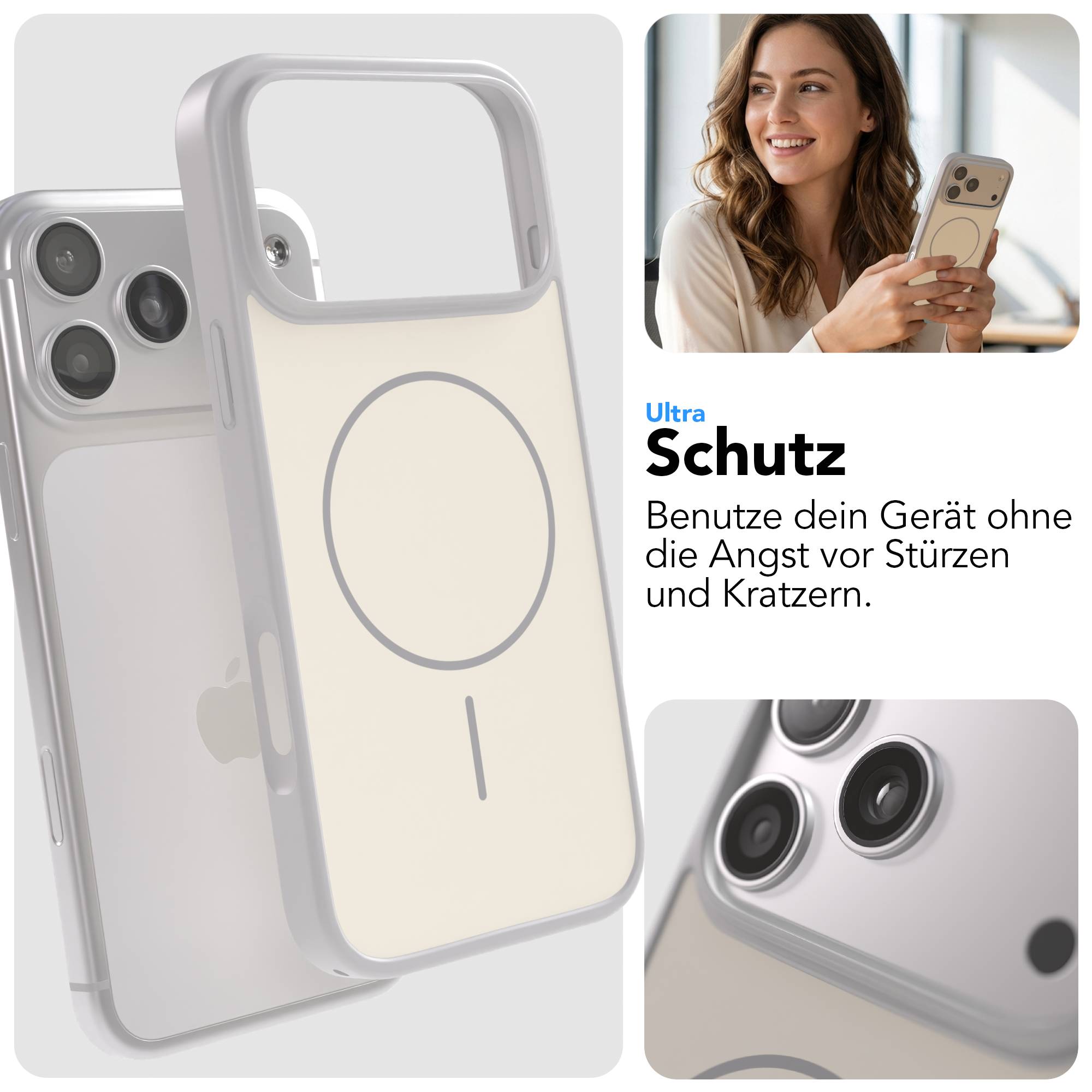 iPhone 17 Pro Max Outdoor Hülle mit minimal MagSafe