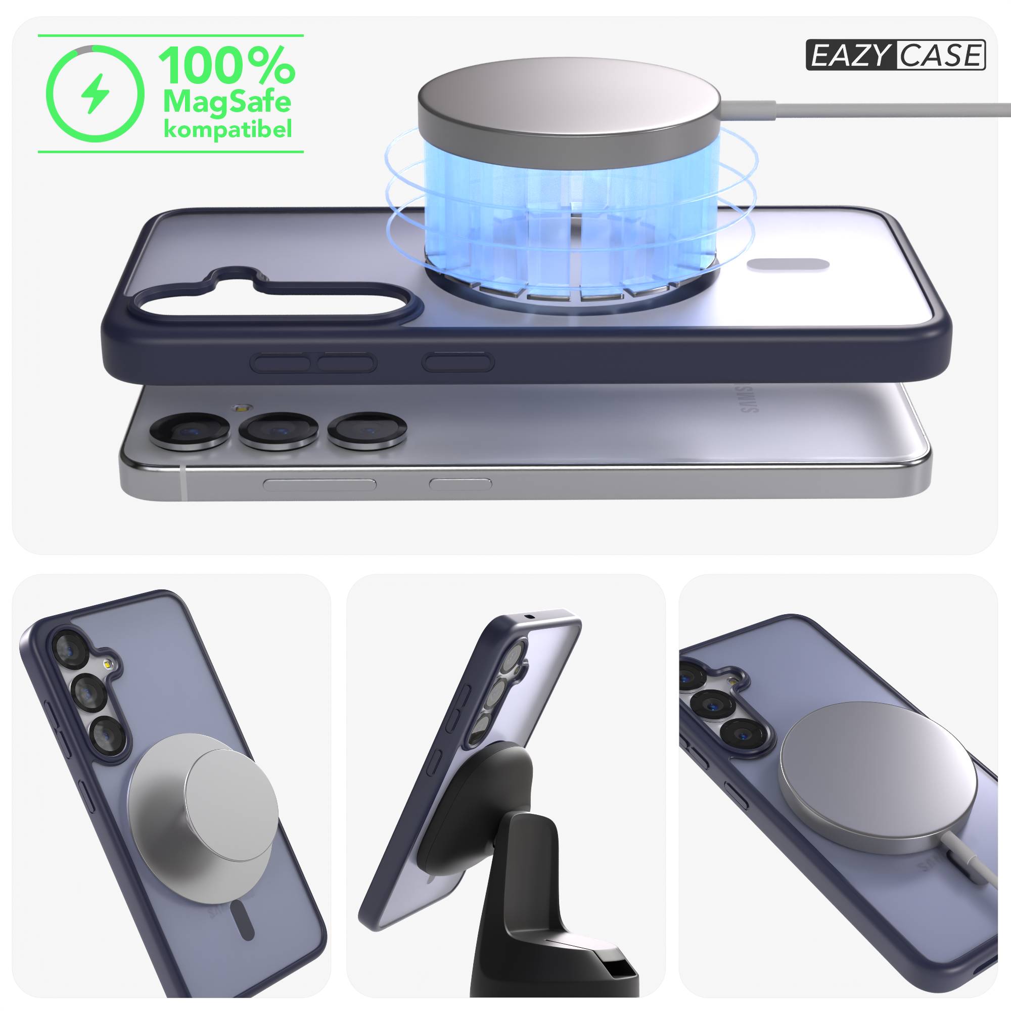 Samsung Galaxy S25 Bumper Hülle mit MagSafe Magnetring EAZY CASE
