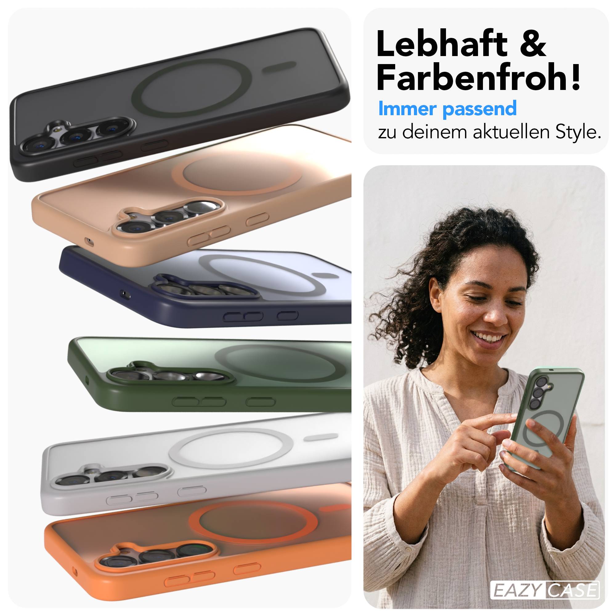 Samsung Galaxy S25 Bumper Hülle mit MagSafe Magnetring EAZY CASE