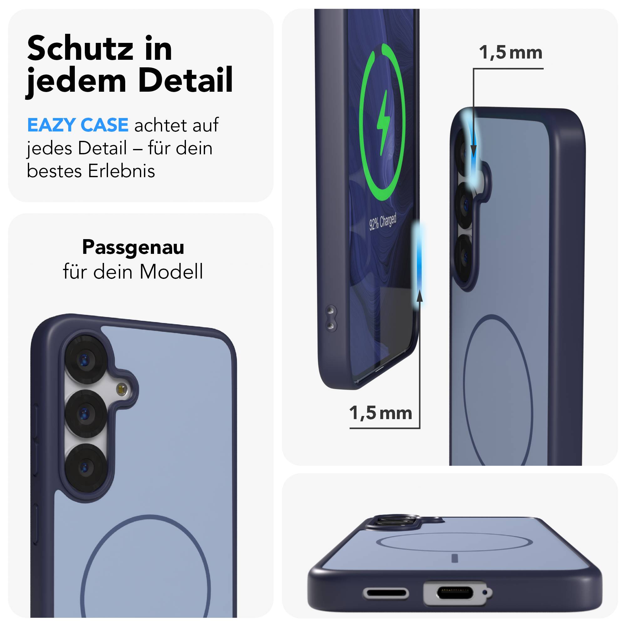 Samsung Galaxy S25 Bumper Hülle mit MagSafe Magnetring